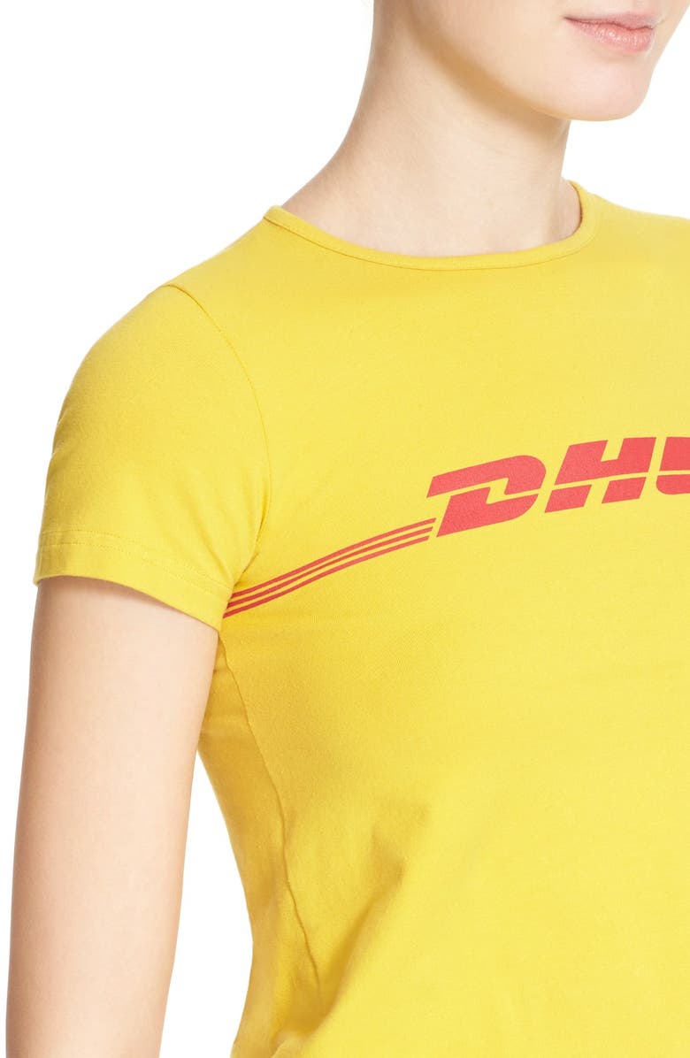 'DHL' Graphic Print Long Tee,
Alternate,
color, 700