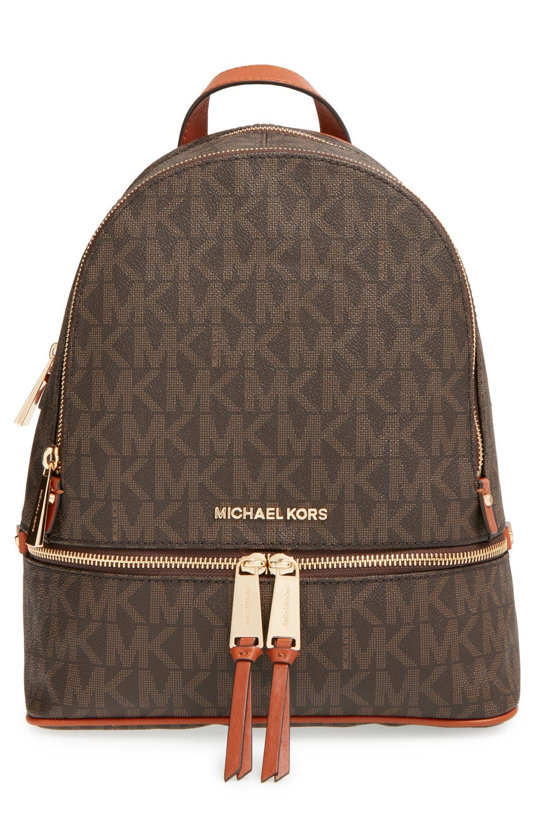 MICHAEL Michael Kors 'Small Rhea Zip' Leather Backpack Nordstrom