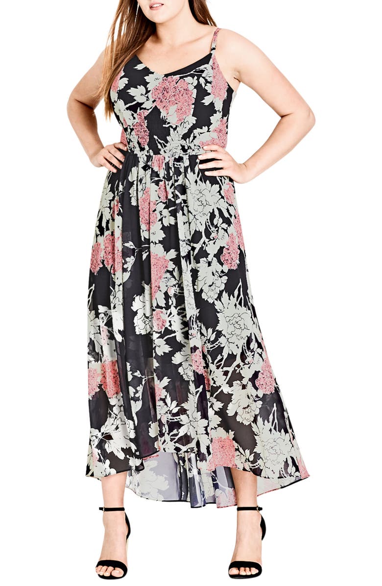 City Chic Bonsai Floral Maxi Dress (Plus Size) | Nordstrom