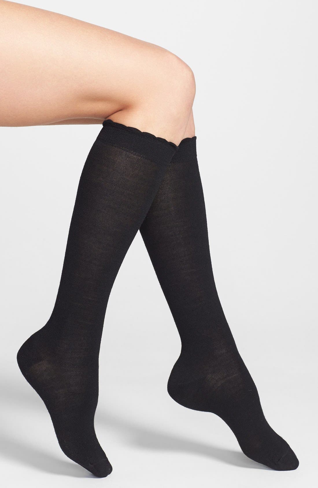 Nordstrom Flat Knit Merino Wool Knee High Socks Nordstrom