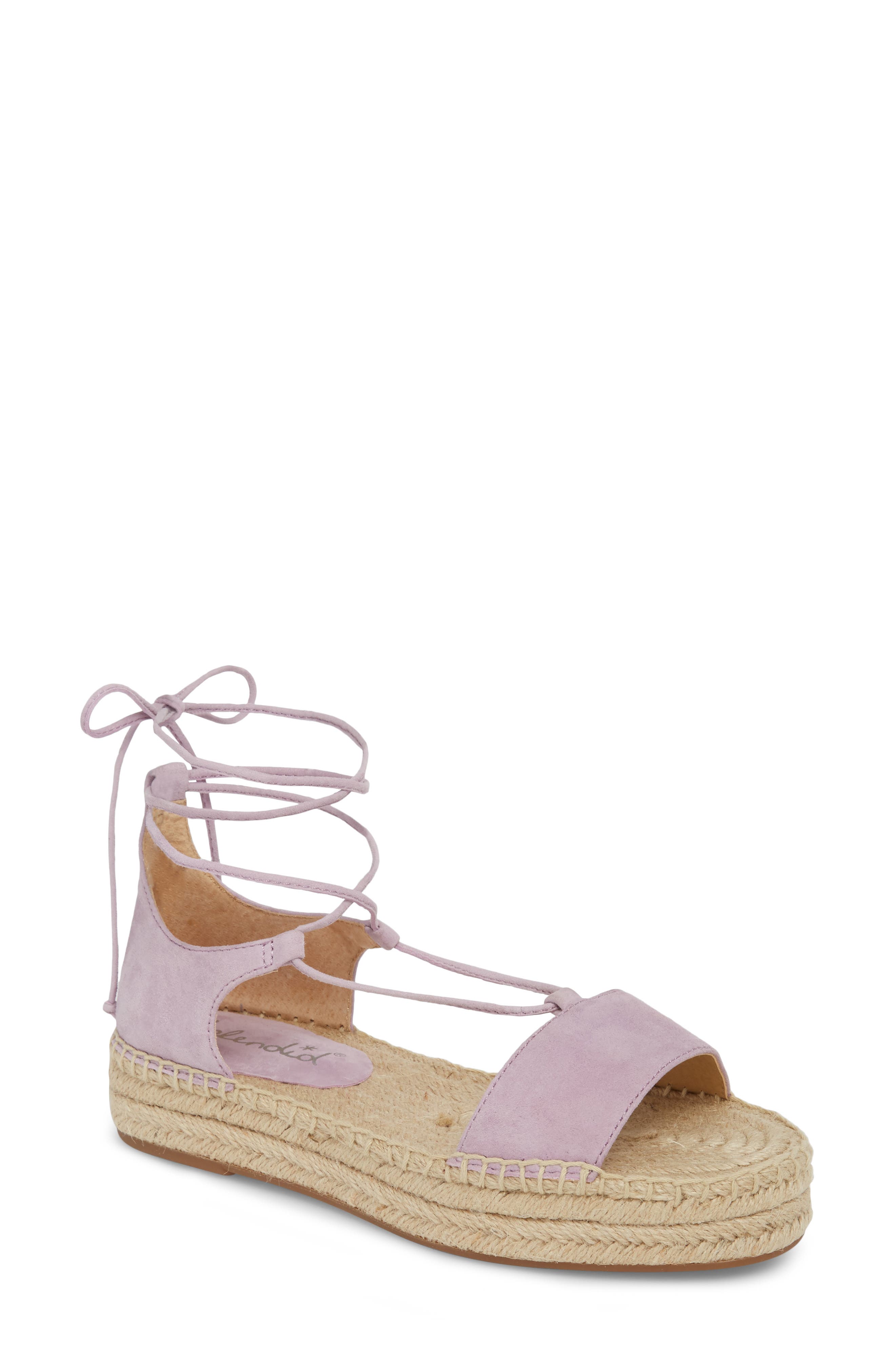 Splendid Fernanda Wraparound Platform Sandal, Purple