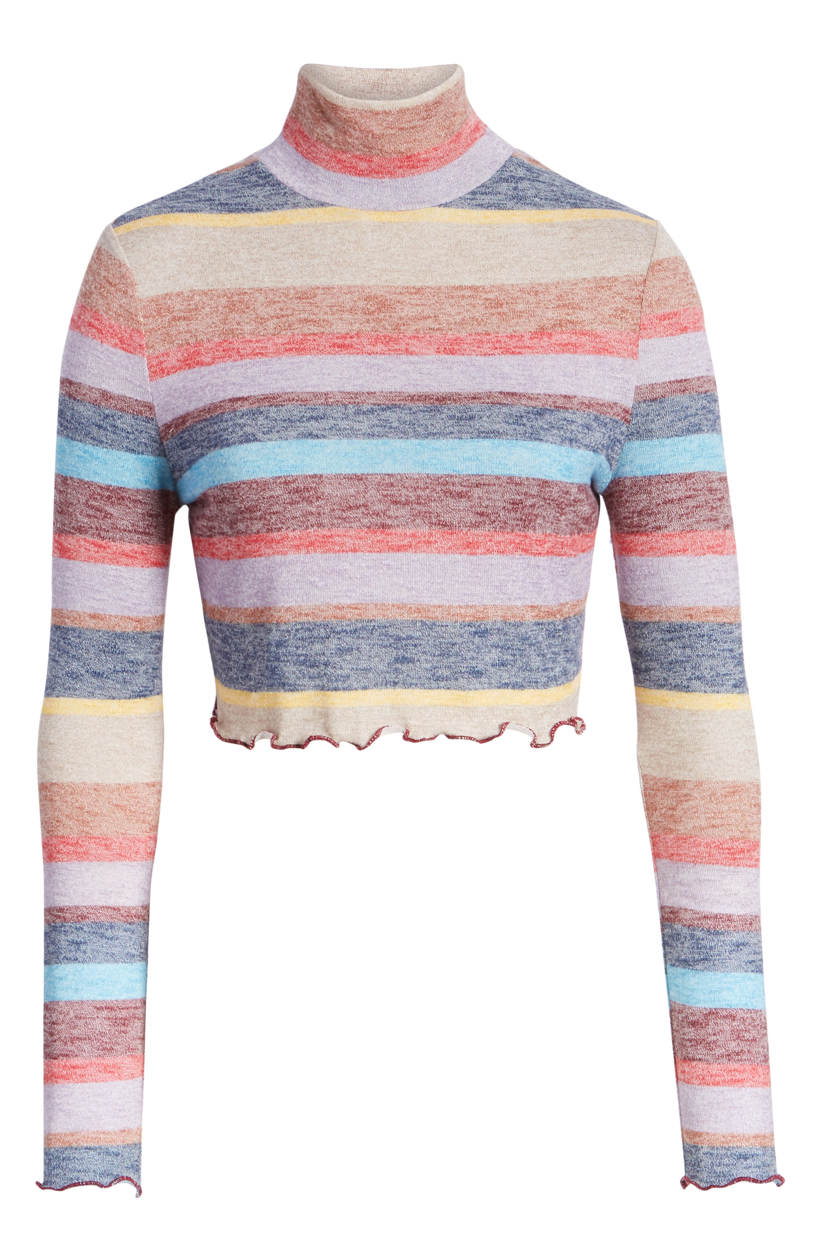 Love, Fire Stripe Mock Neck Top | Nordstrom