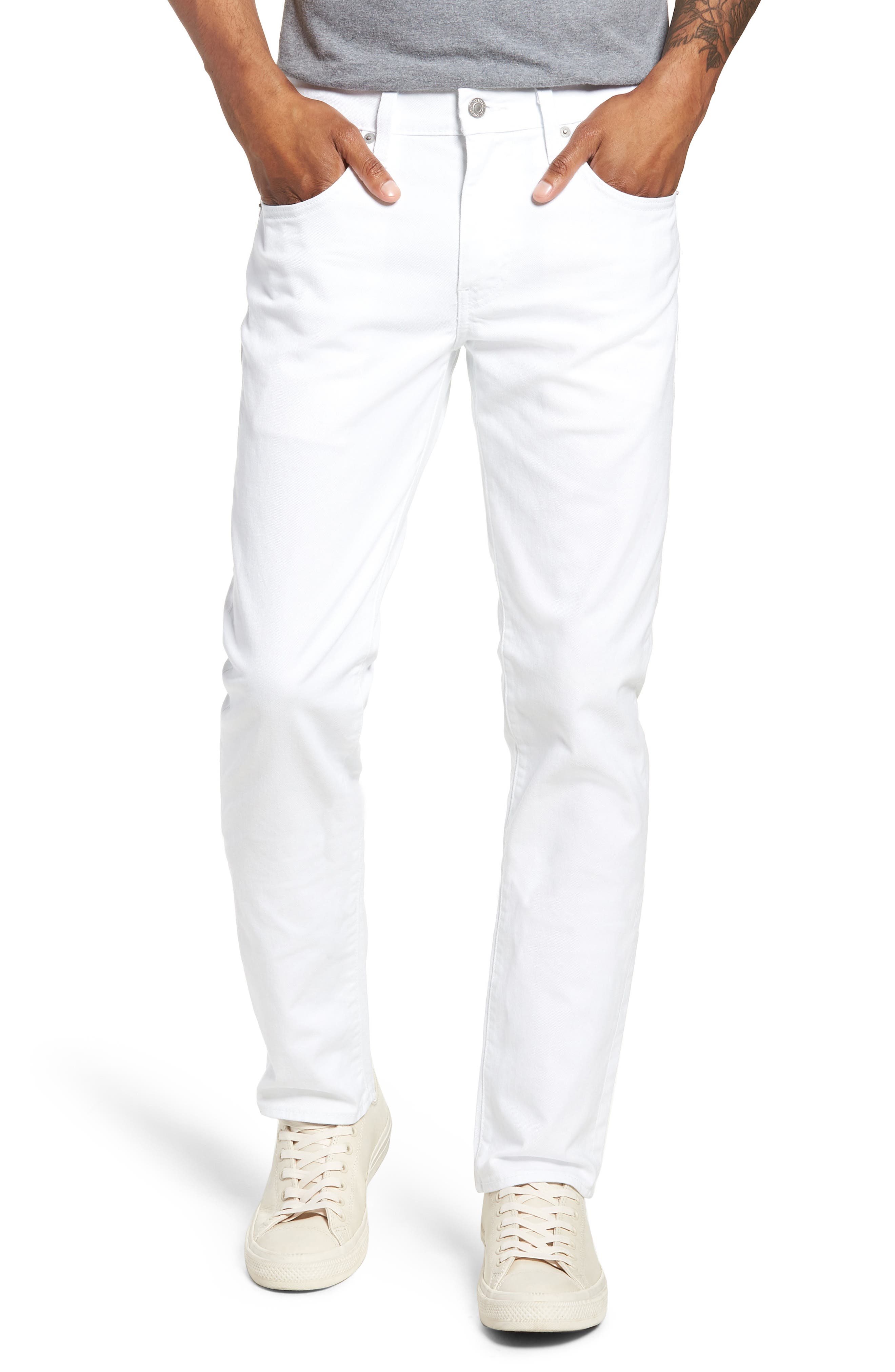 Levi's 511 Slim Fit Jeans In White Bull 