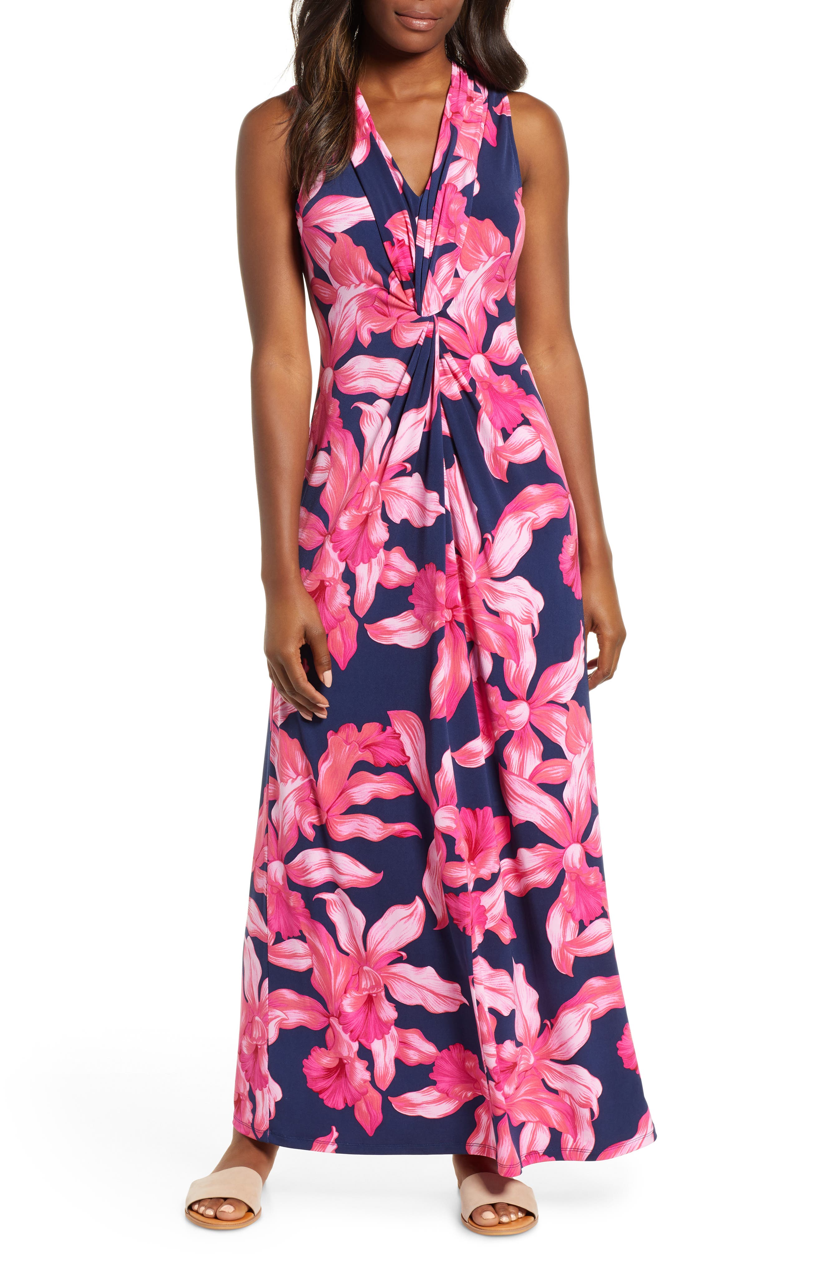 Tommy Bahama Orchid Rua Maxi Dress, Blue