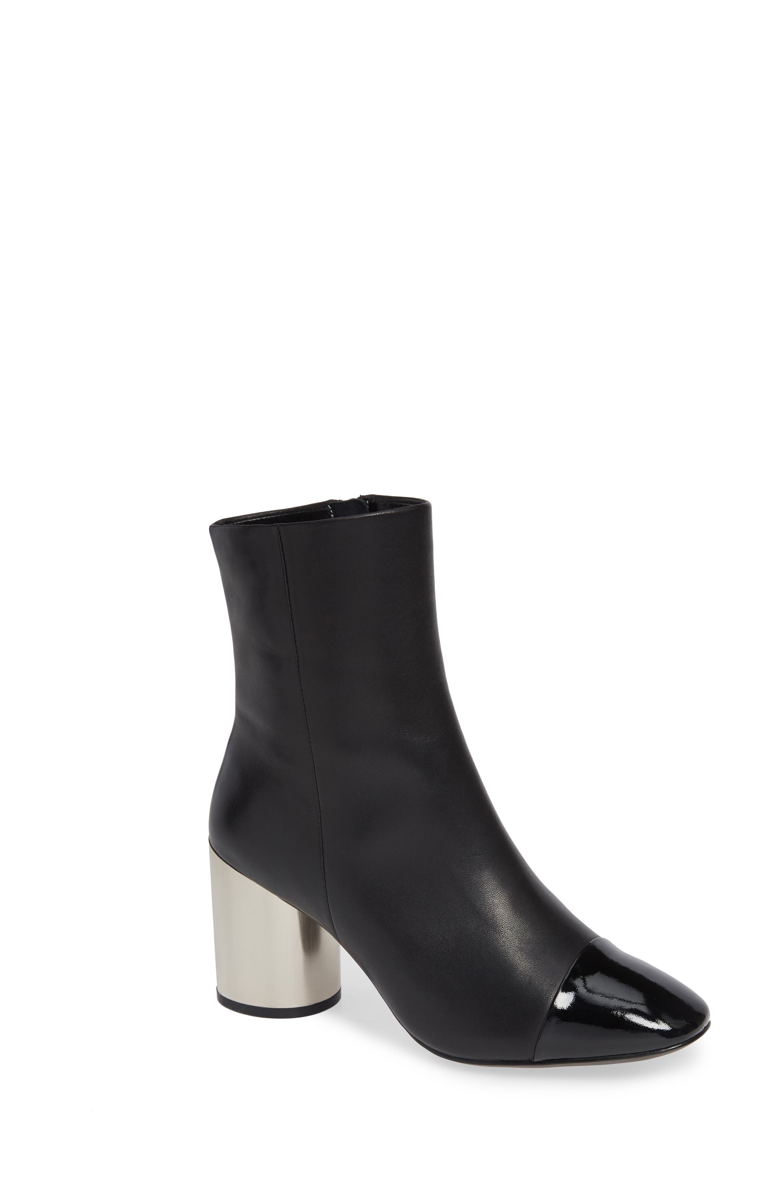 Linea Paolo Stella Cap Toe Bootie- Black