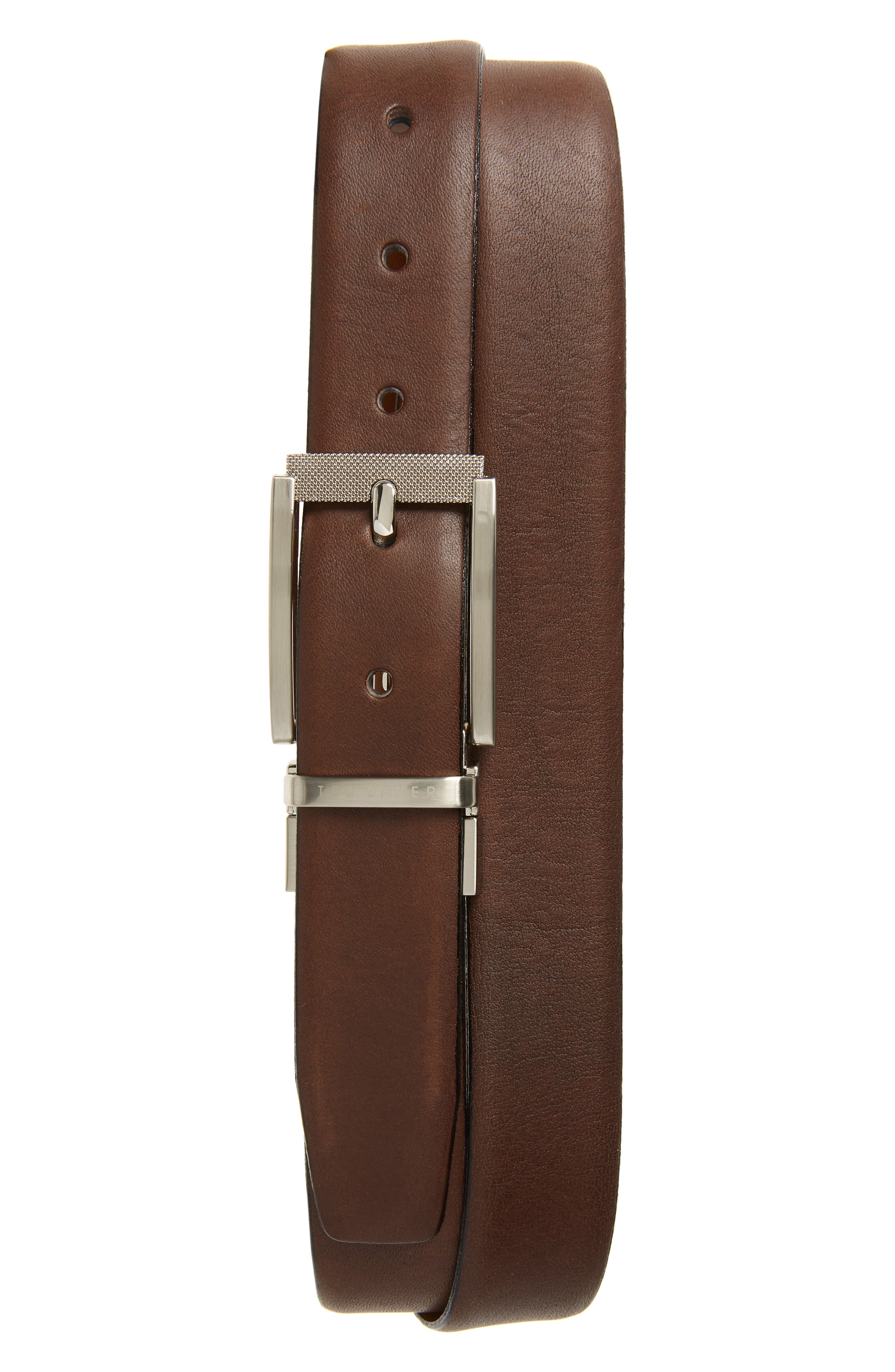 Ted Baker London Reva Reversible Leather Belt, Tan/ Chocolate