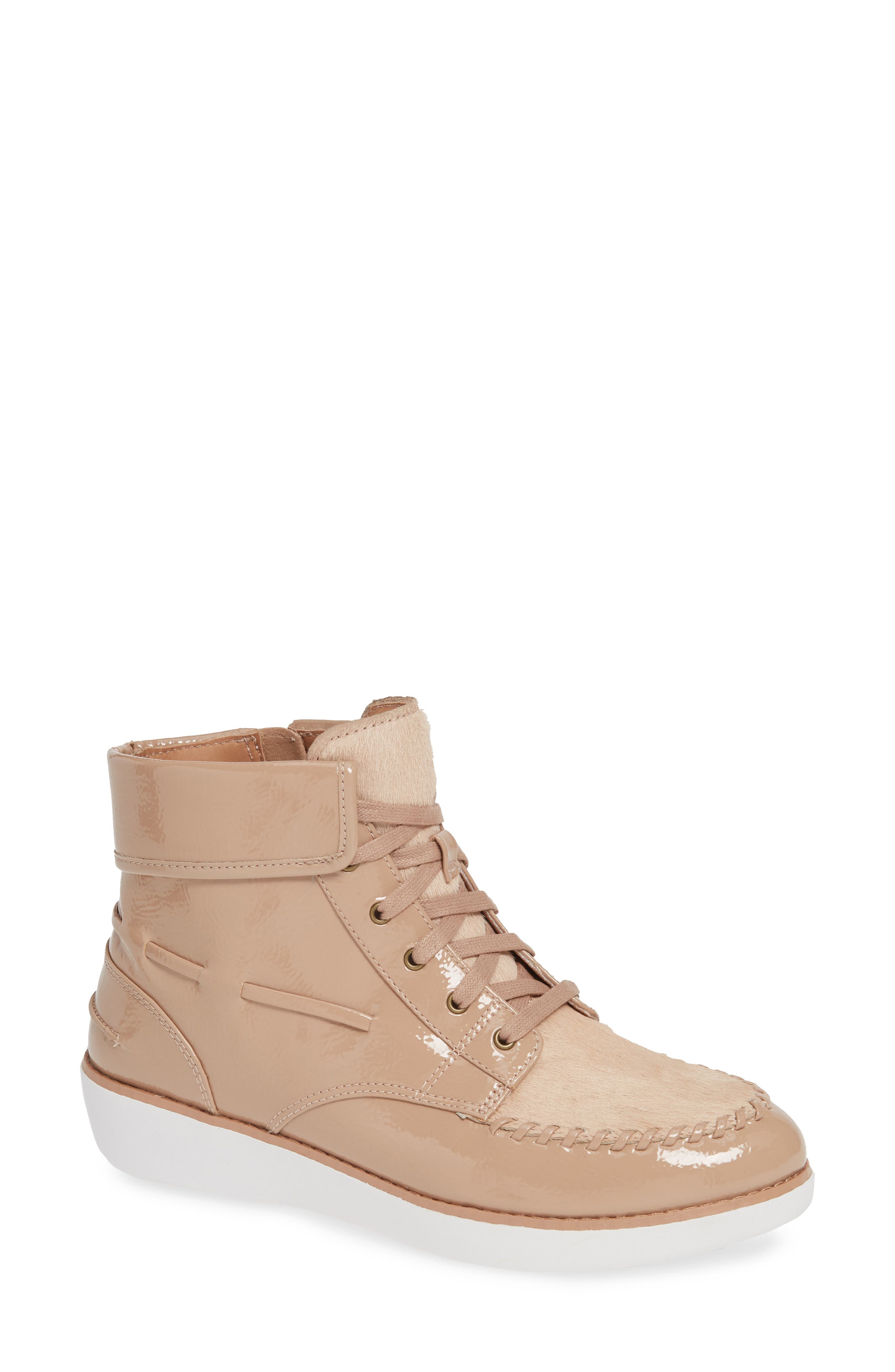 Fitflop Gianni Lace-Up Bootie, Beige