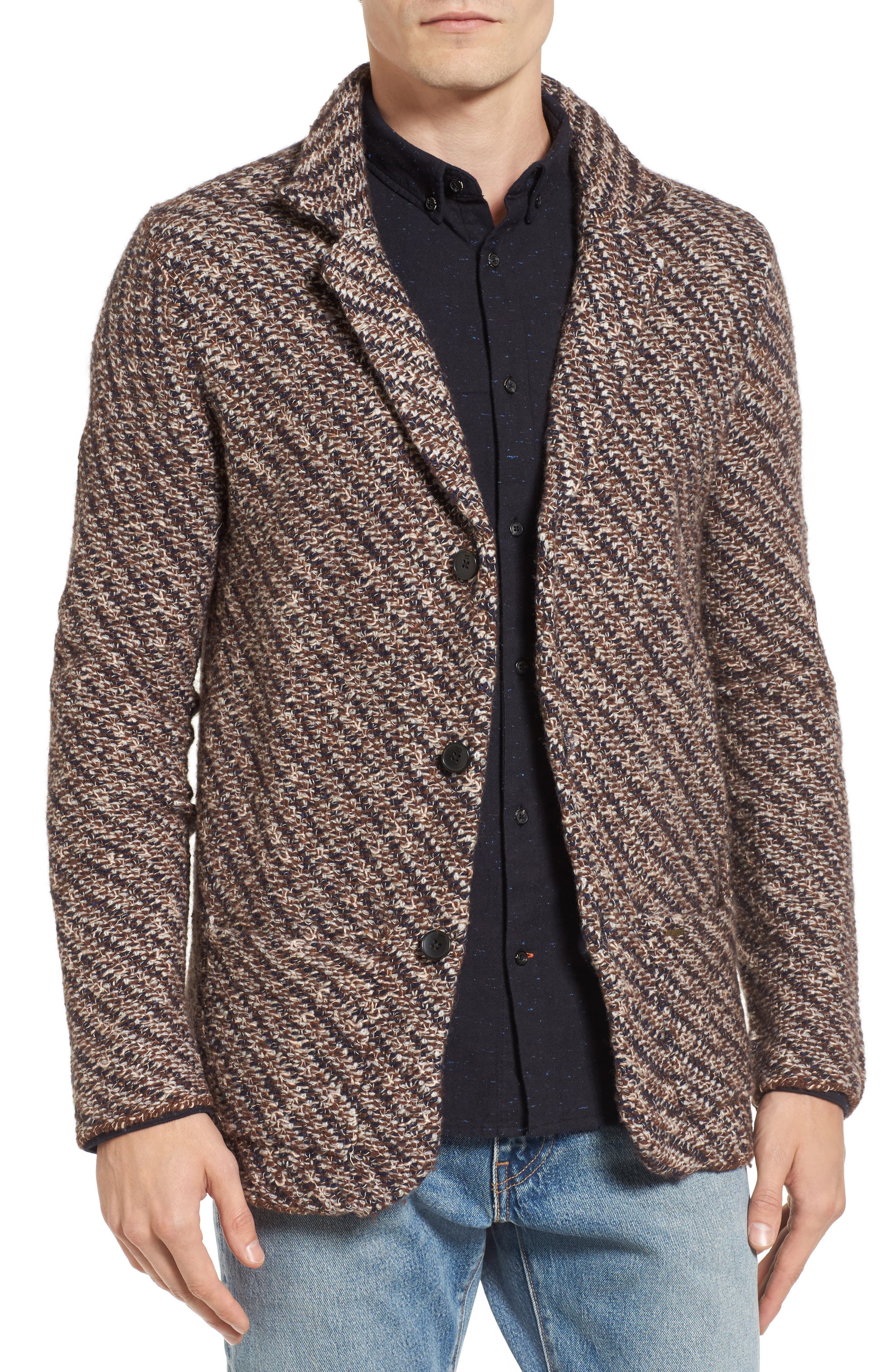 Scotch & Soda Structured Knit Blazer Nordstrom