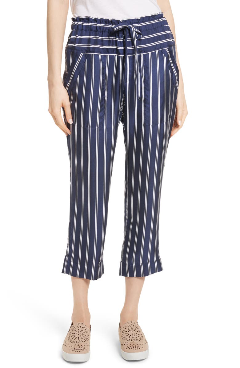 Joie Addiena Stripe Silk Pants | Nordstrom