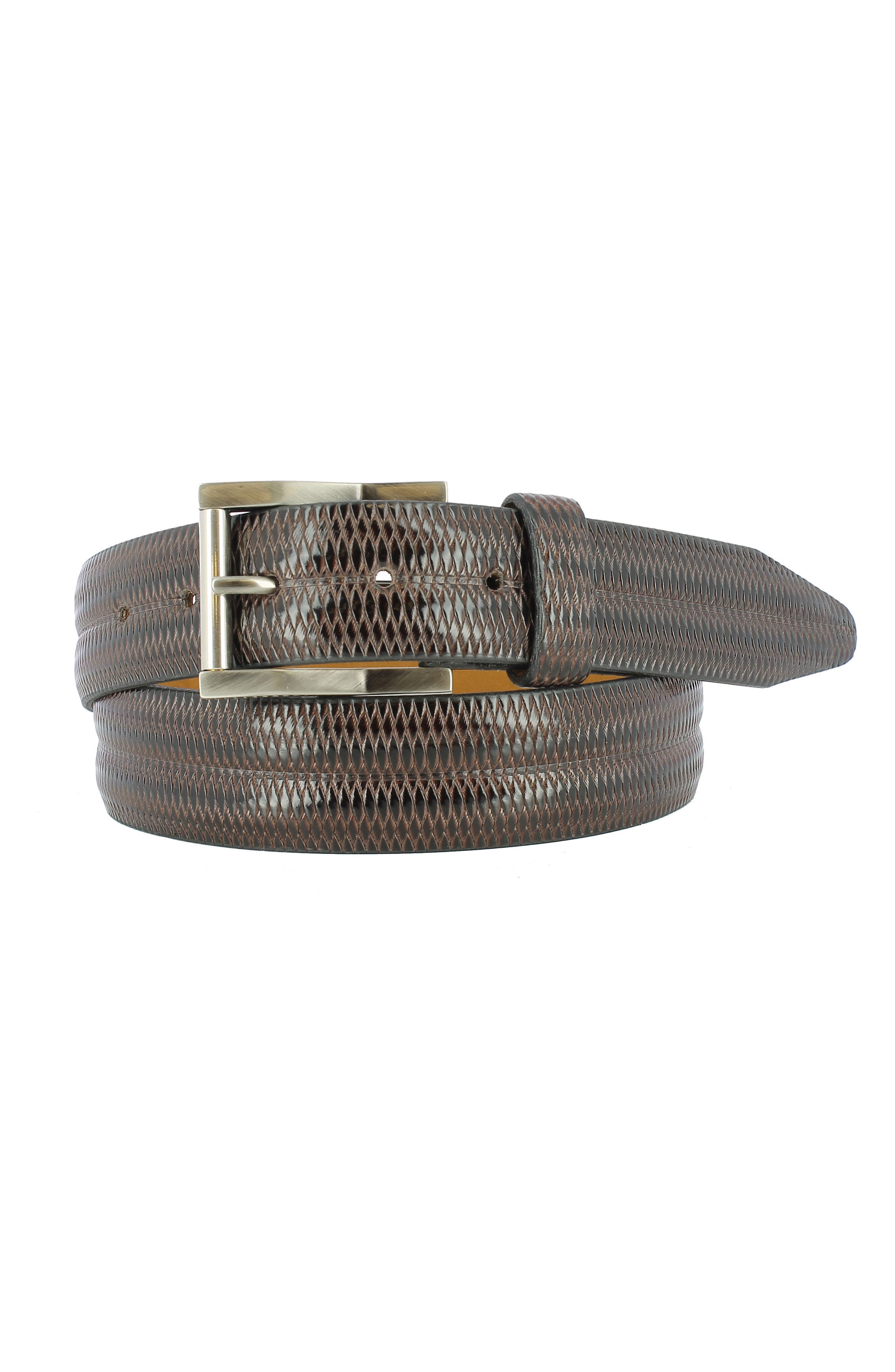 Remo Tulliani Lux Leather Belt, Brown