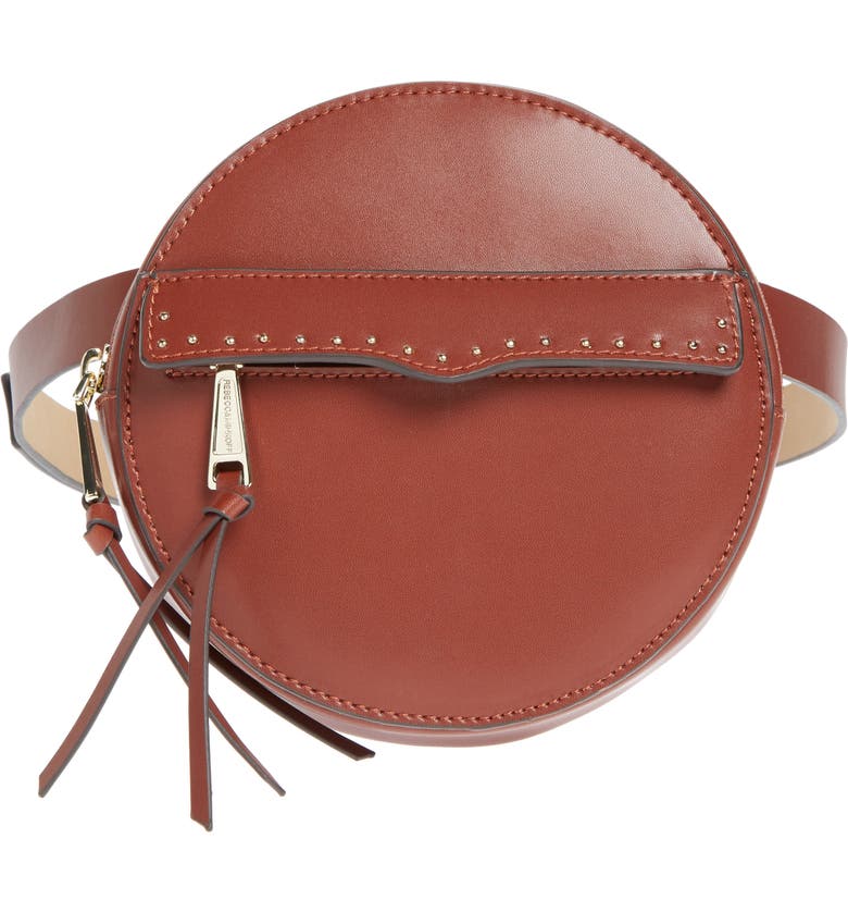 Lucy Leather Belt Bag, Main, color, LUGGAGE