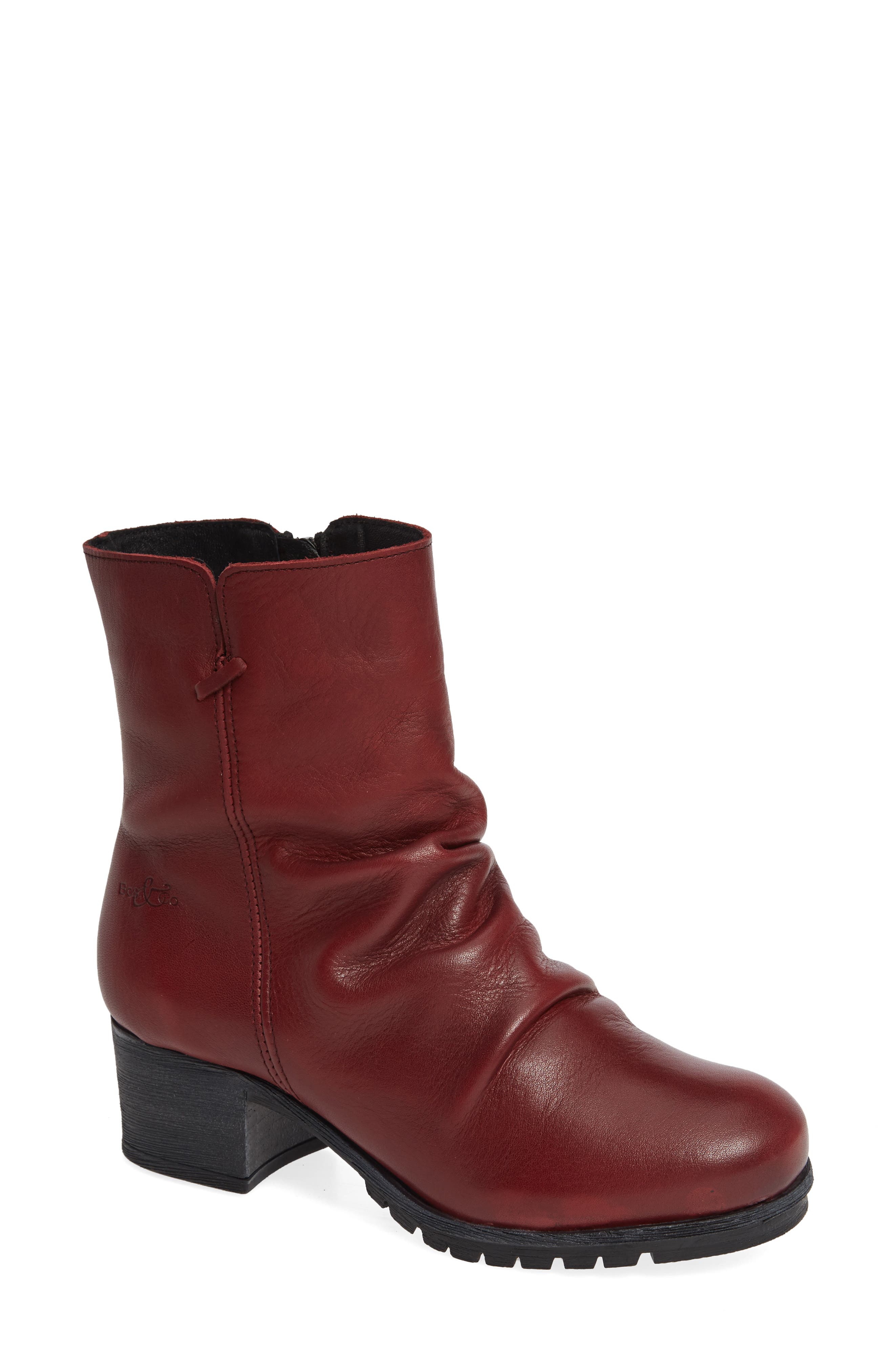 Bos. & Co. Madrid Waterproof Insulated Waterproof Waterproof Bootie - Red
