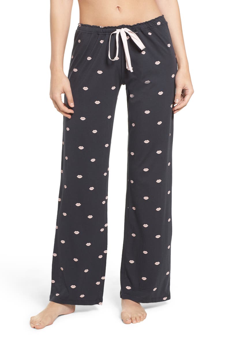 PJ Salvage Lip Print Pajama Pants | Nordstrom