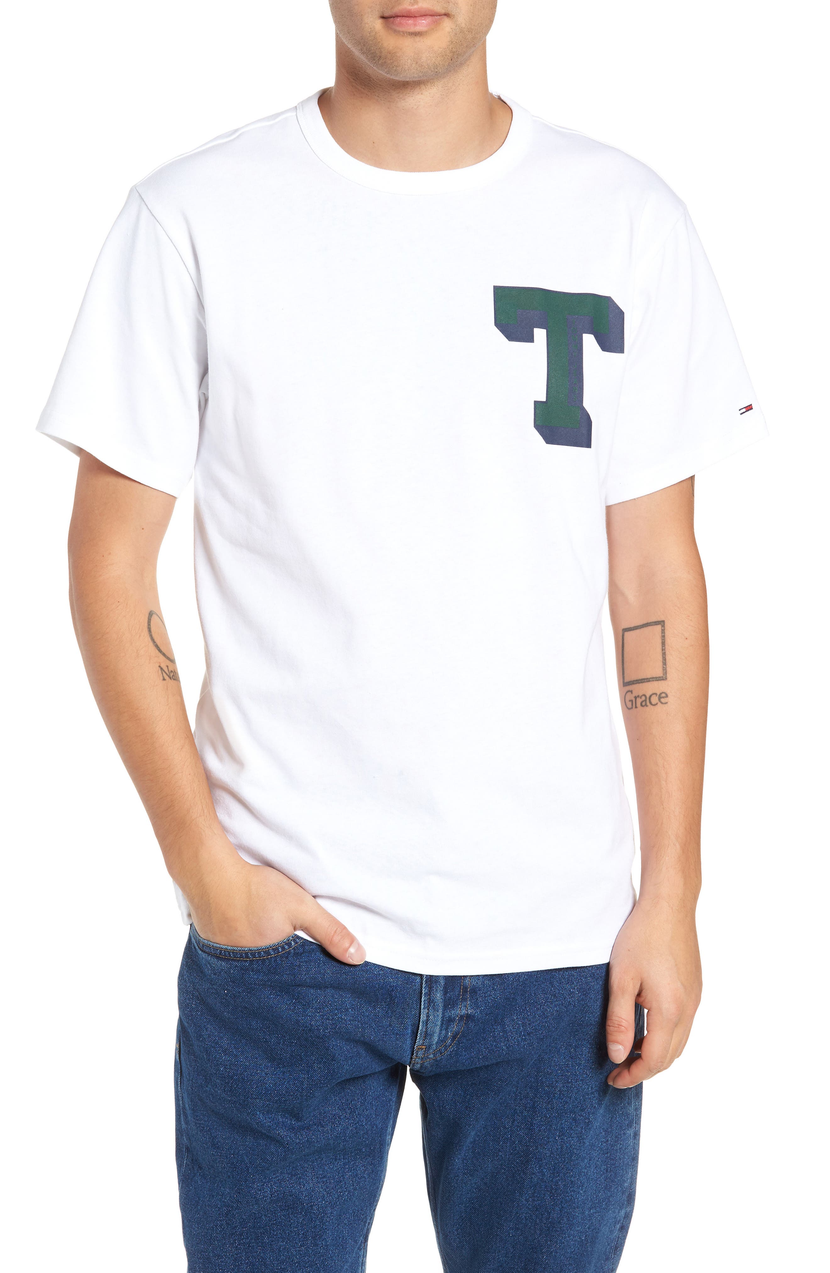 Tommy Jeans Essential Graphic T-Shirt, White