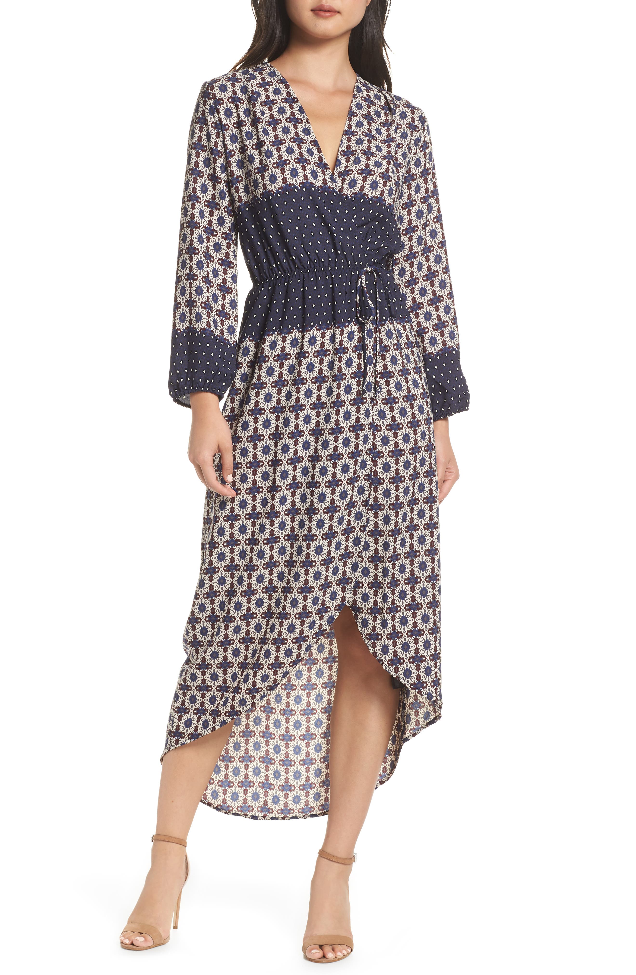 Fraiche By J Ashley Blouson Midi Dress