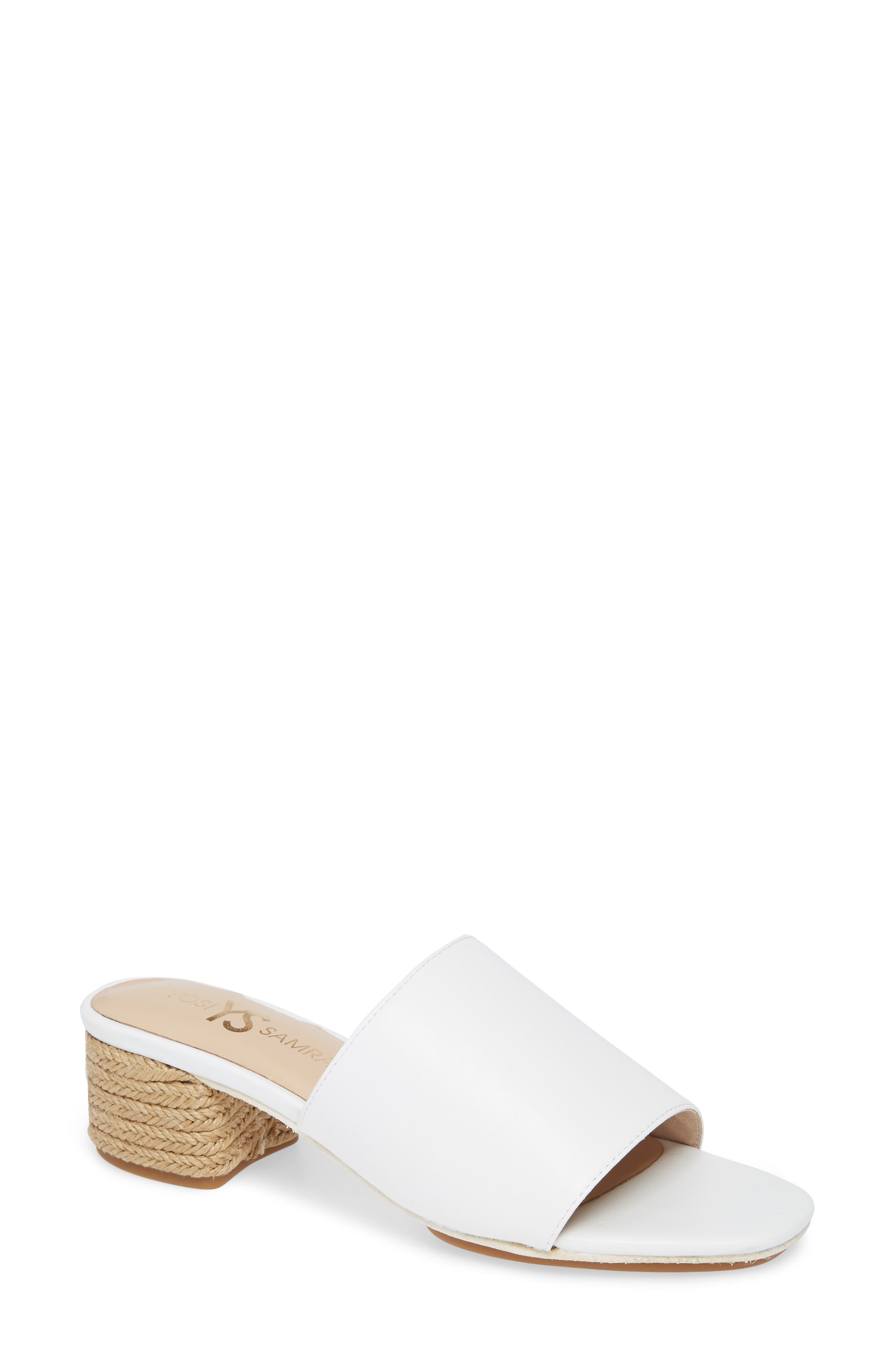 Yosi Samra Drea Slide Sandal, White