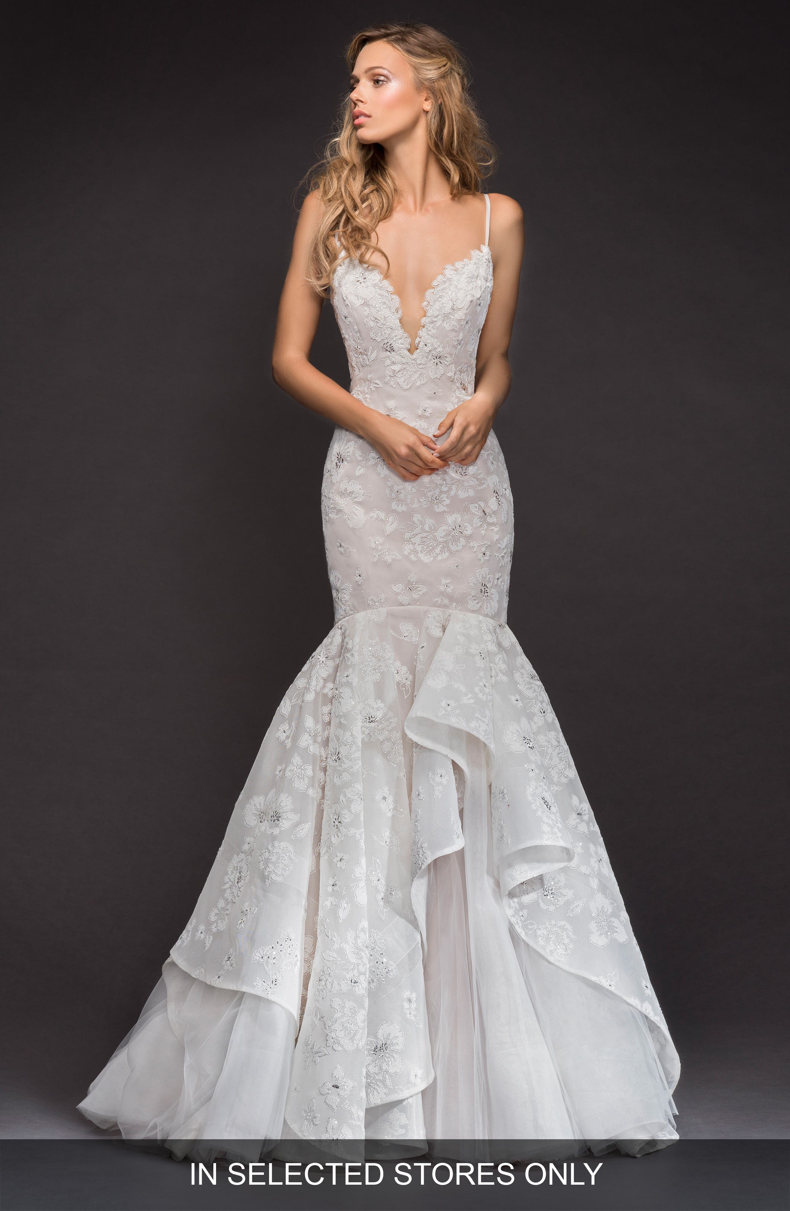 Hayley Paige Ronnie Embellished Mermaid Gown