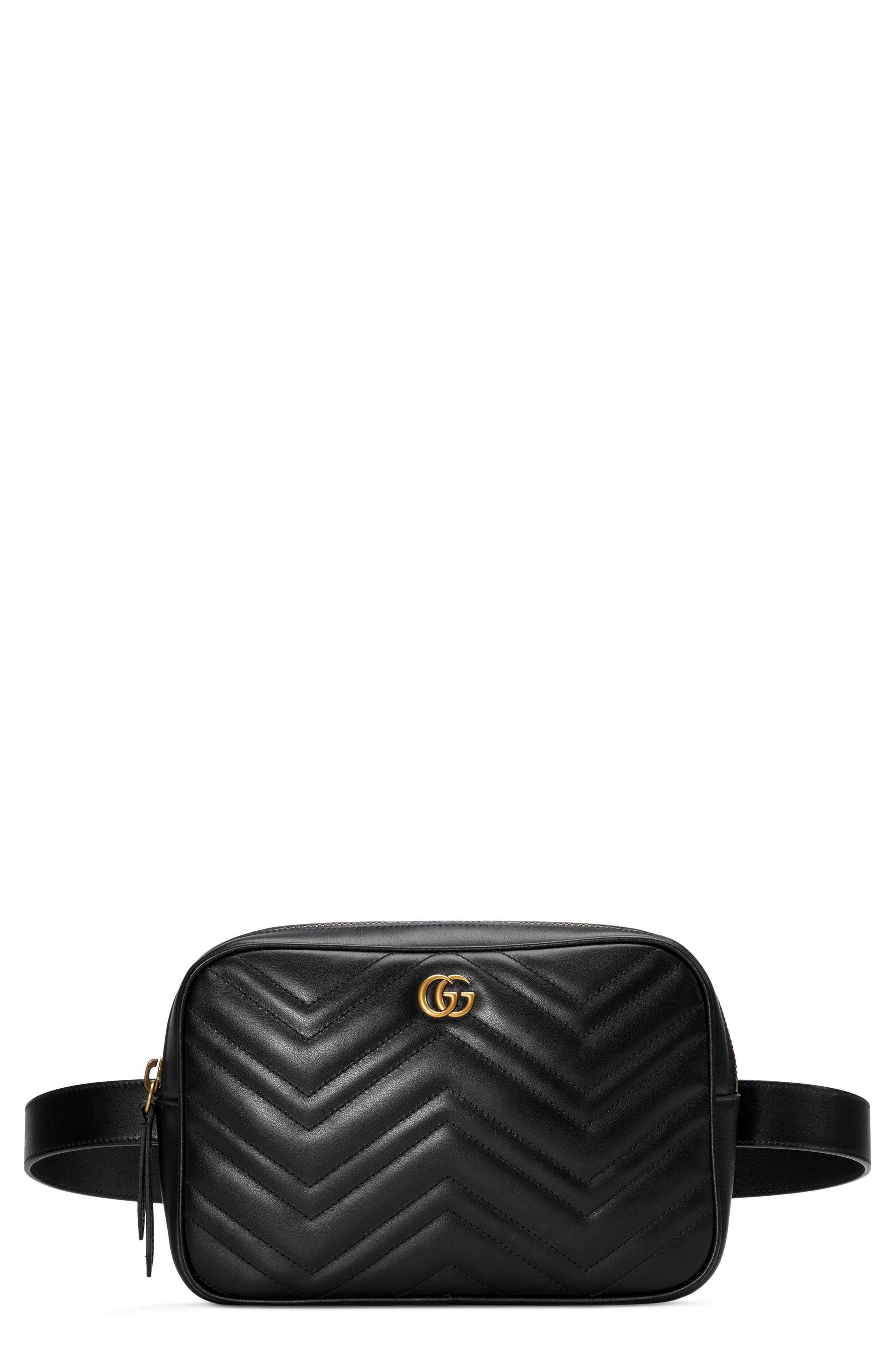 gucci quilted leather belt bag