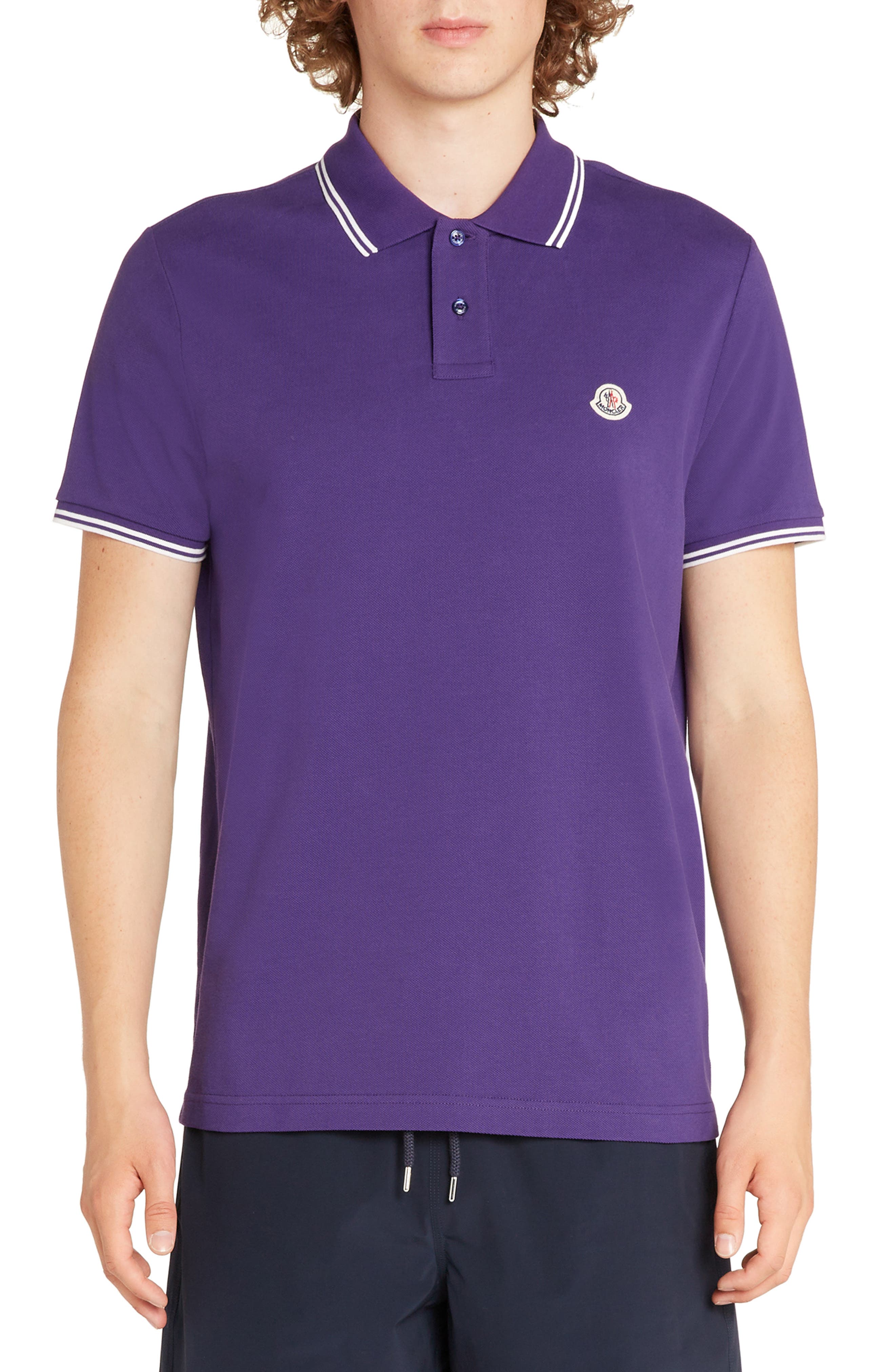 purple moncler shirt