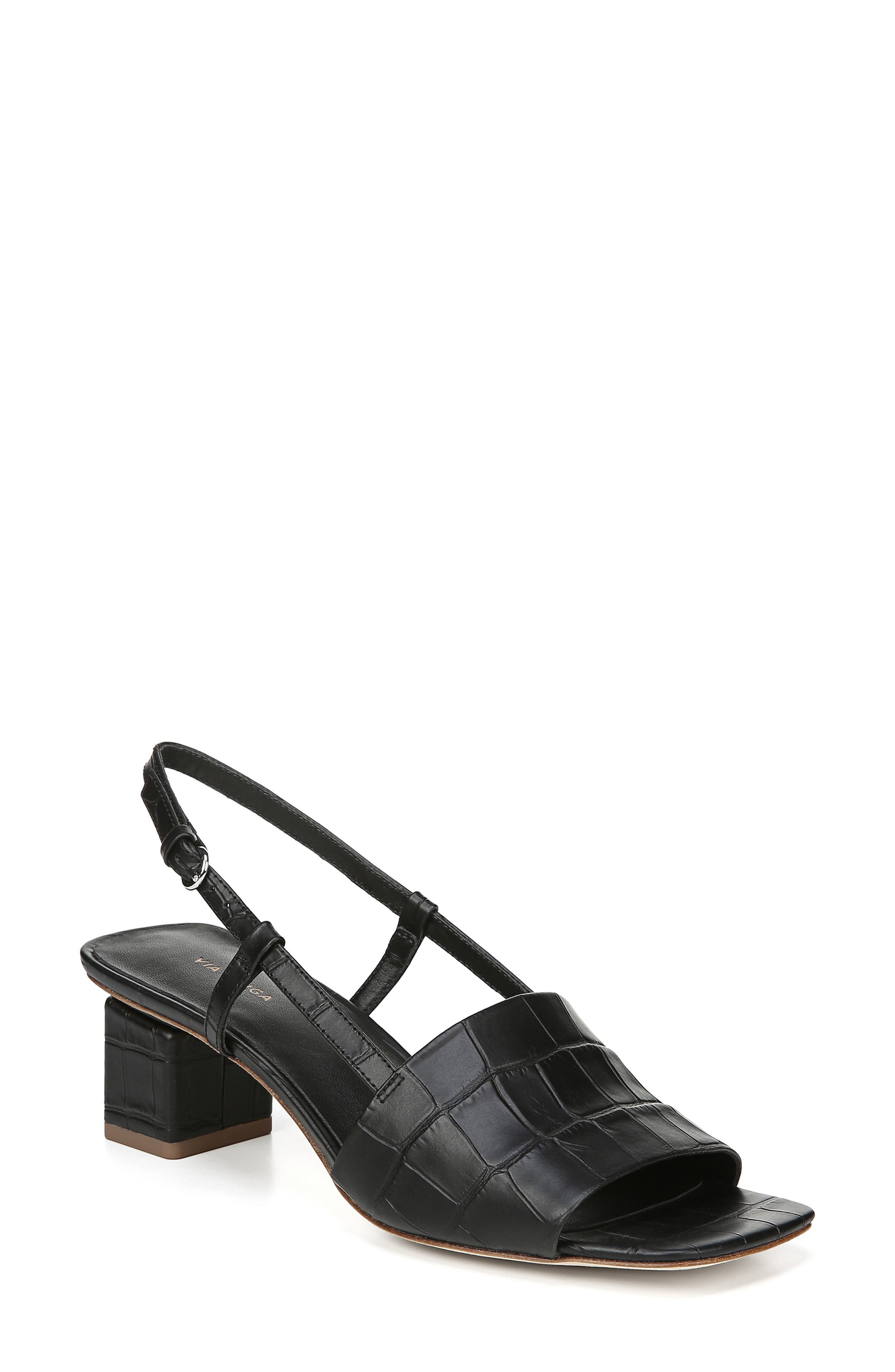 Via Spiga Florian Slingback Sandal, Black