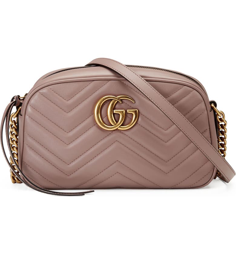 Gucci Small Gg Marmont 2.0 Matelasse Leather Camera Bag - Beige In Nude | ModeSens
