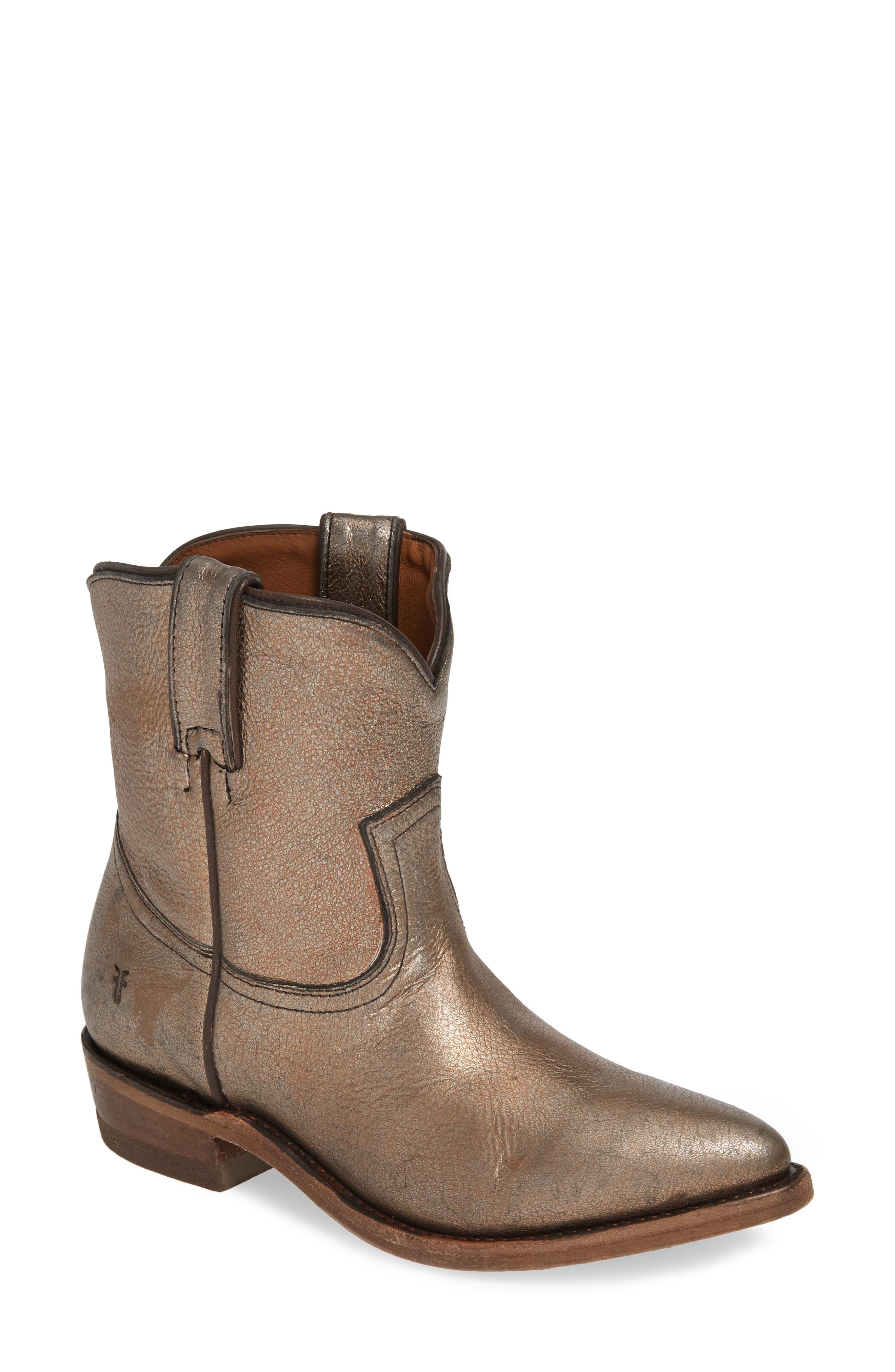 Frye Billy Bootie- Metallic