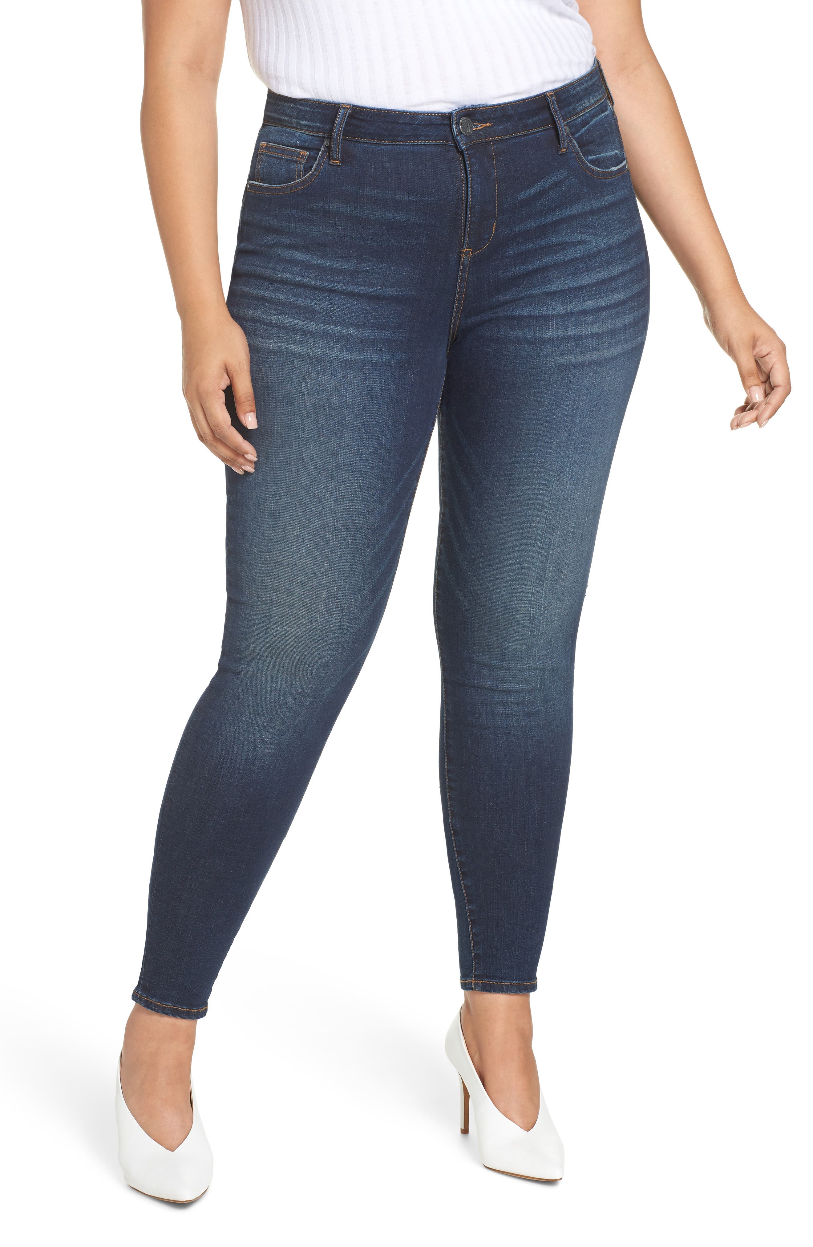 Plus Size Kut From The Kloth Mia High Waist Skinny Jeans, Blue