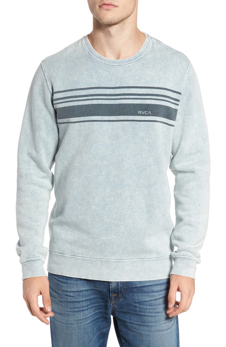 RVCA Stripe Crewneck Sweatshirt | Nordstrom