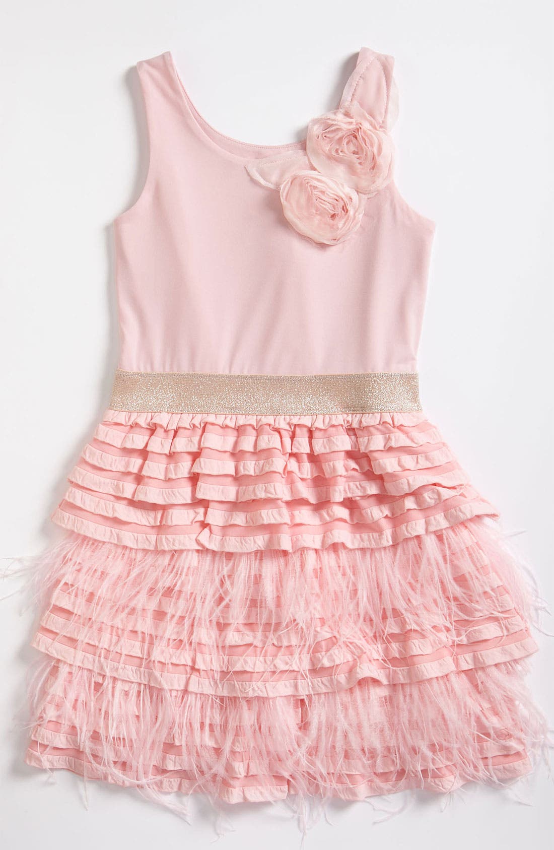 Elisa B Feather Dress (Little Girls & Big Girls) | Nordstrom