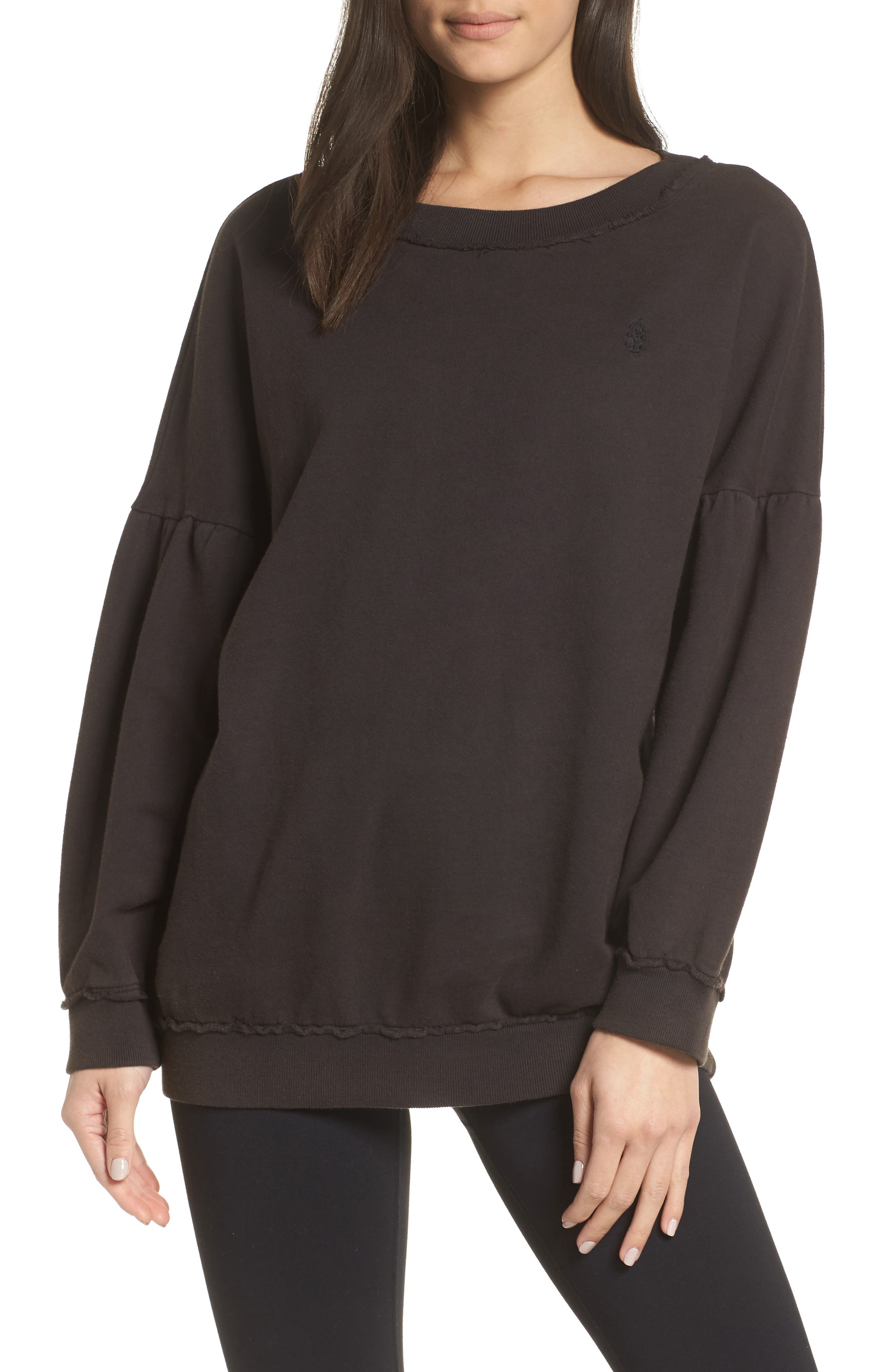 Free People Movement Make It Count Pullover, Black