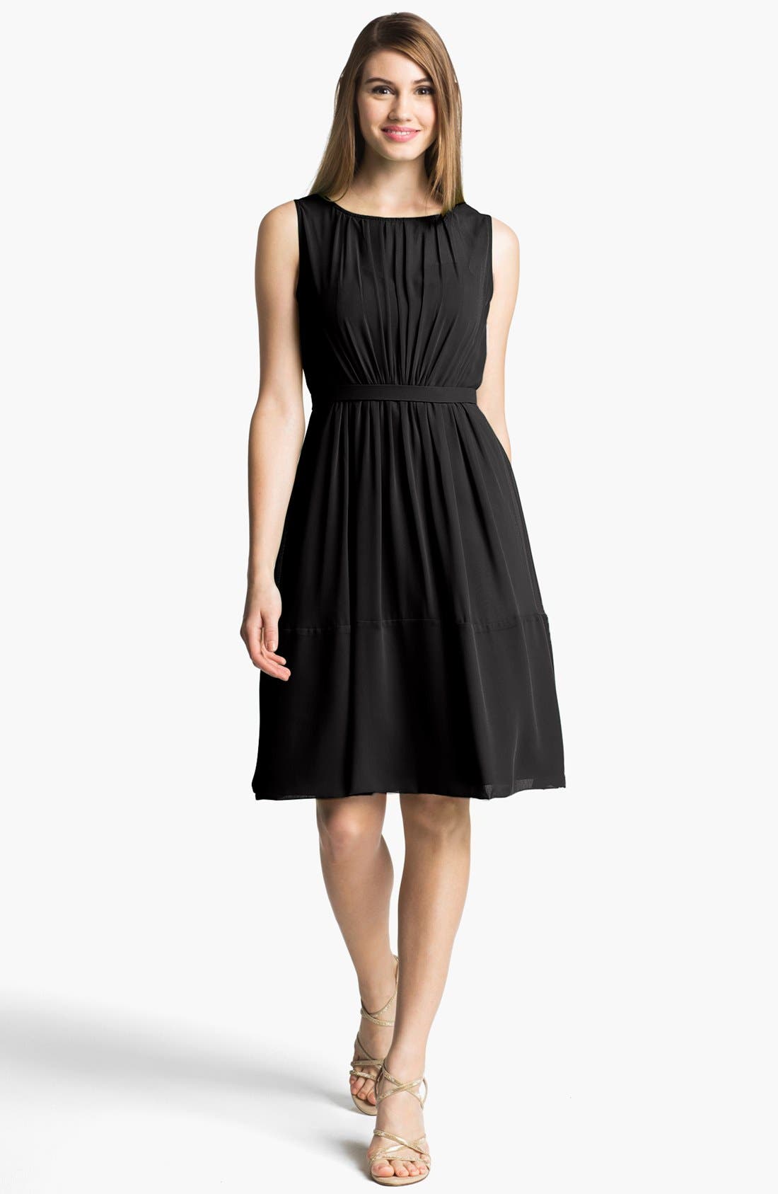 Jenny Yoo Charlie Pleat Chiffon ALine Dress Nordstrom