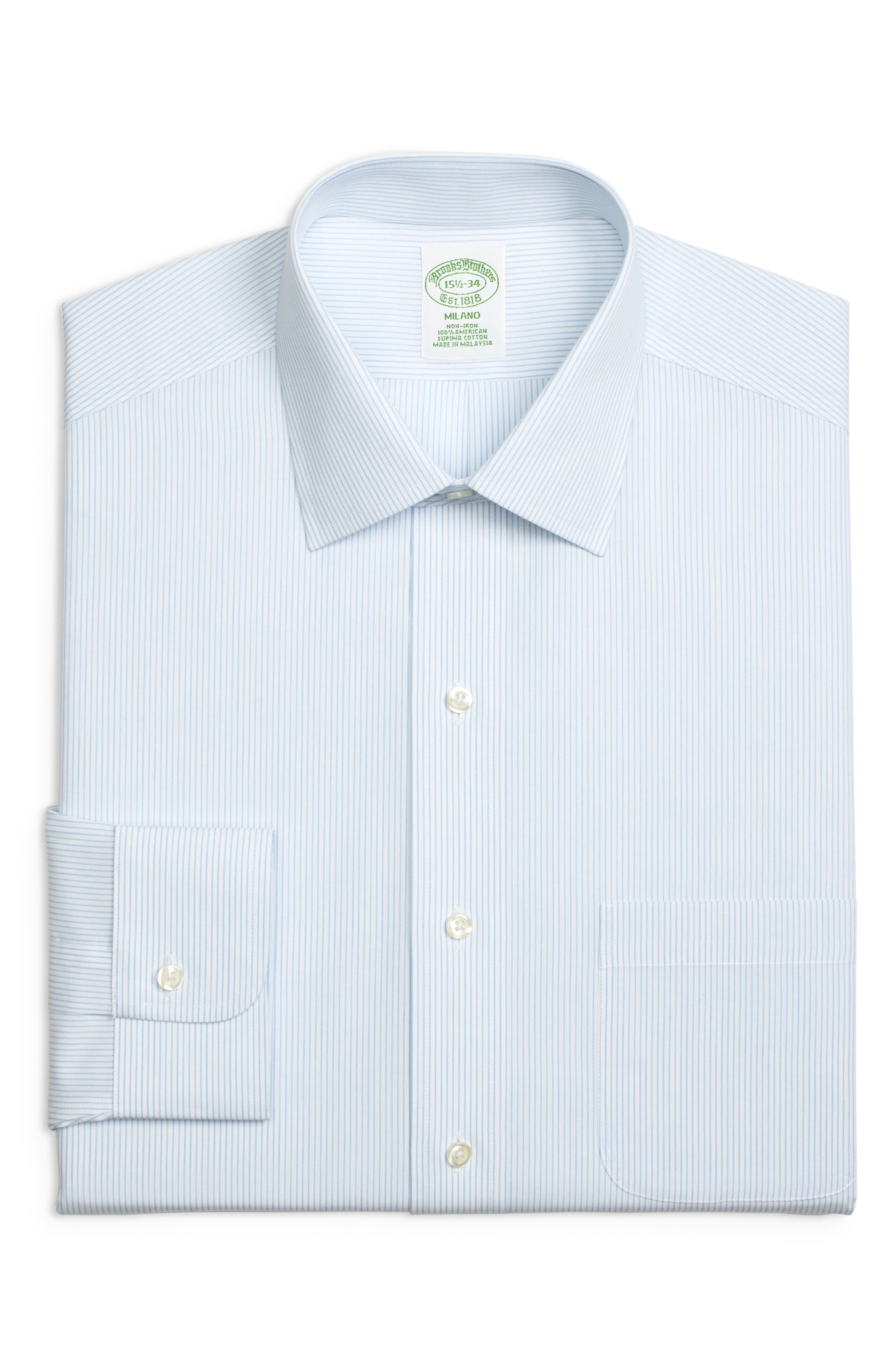 Brooks Brothers Trim Fit Stripe Dress Shirt (3 For $207)