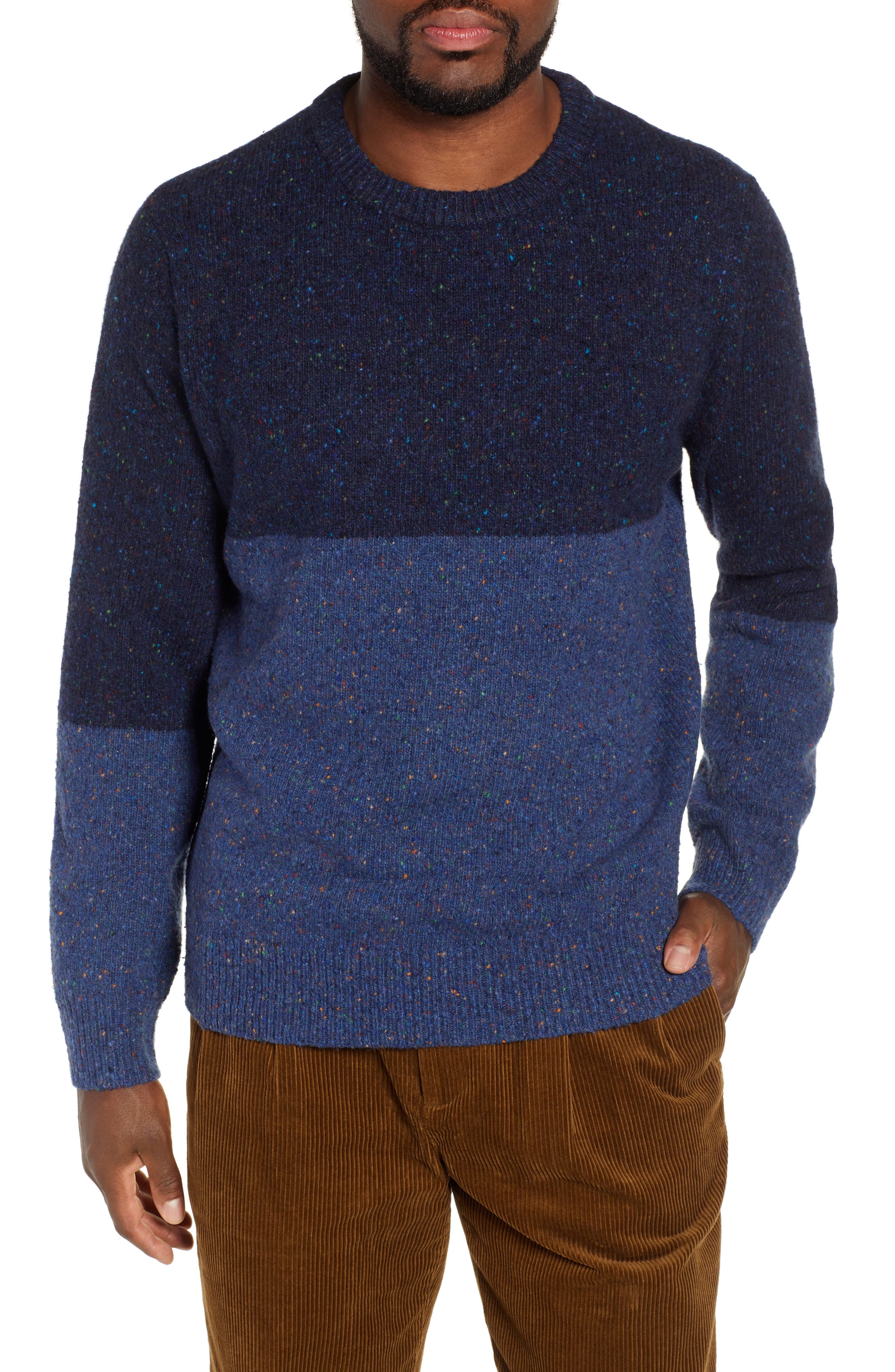 J.crew Colorblock Donegal Wool Blend Sweater