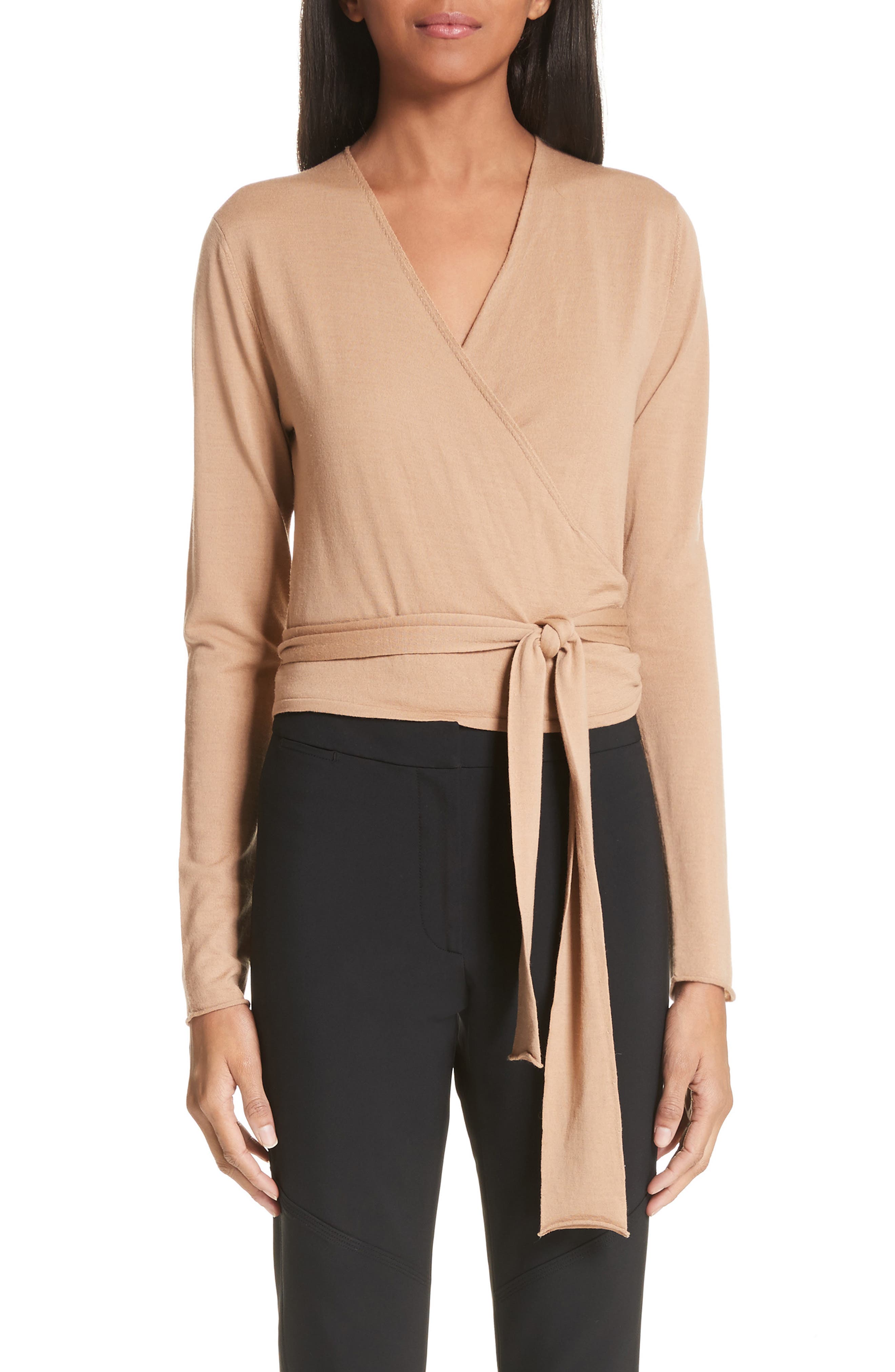 Proenza Schouler Merino Wool Wrap Sweater