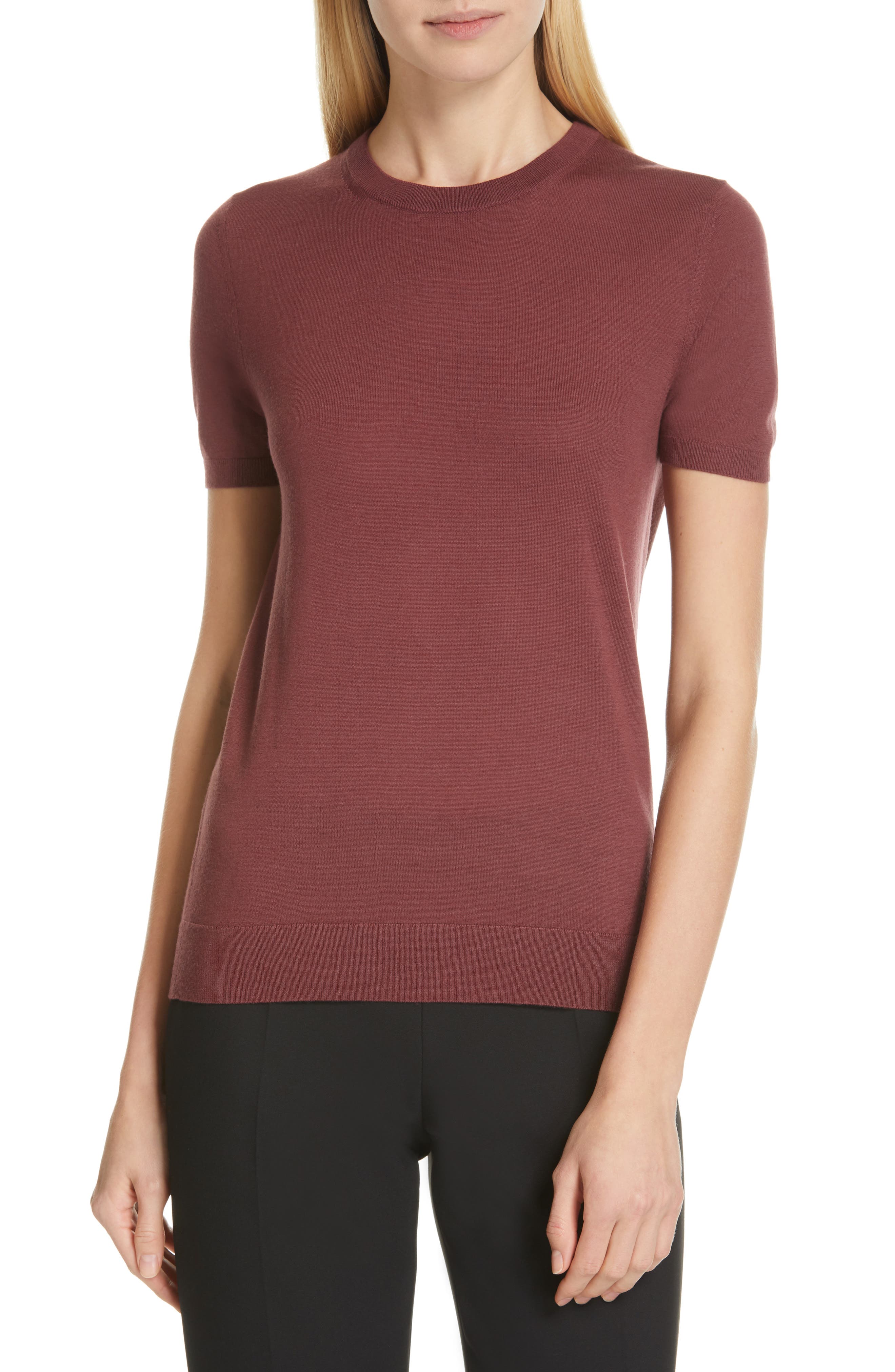 Boss Falyssa Merino Wool Knit Sweater, Red