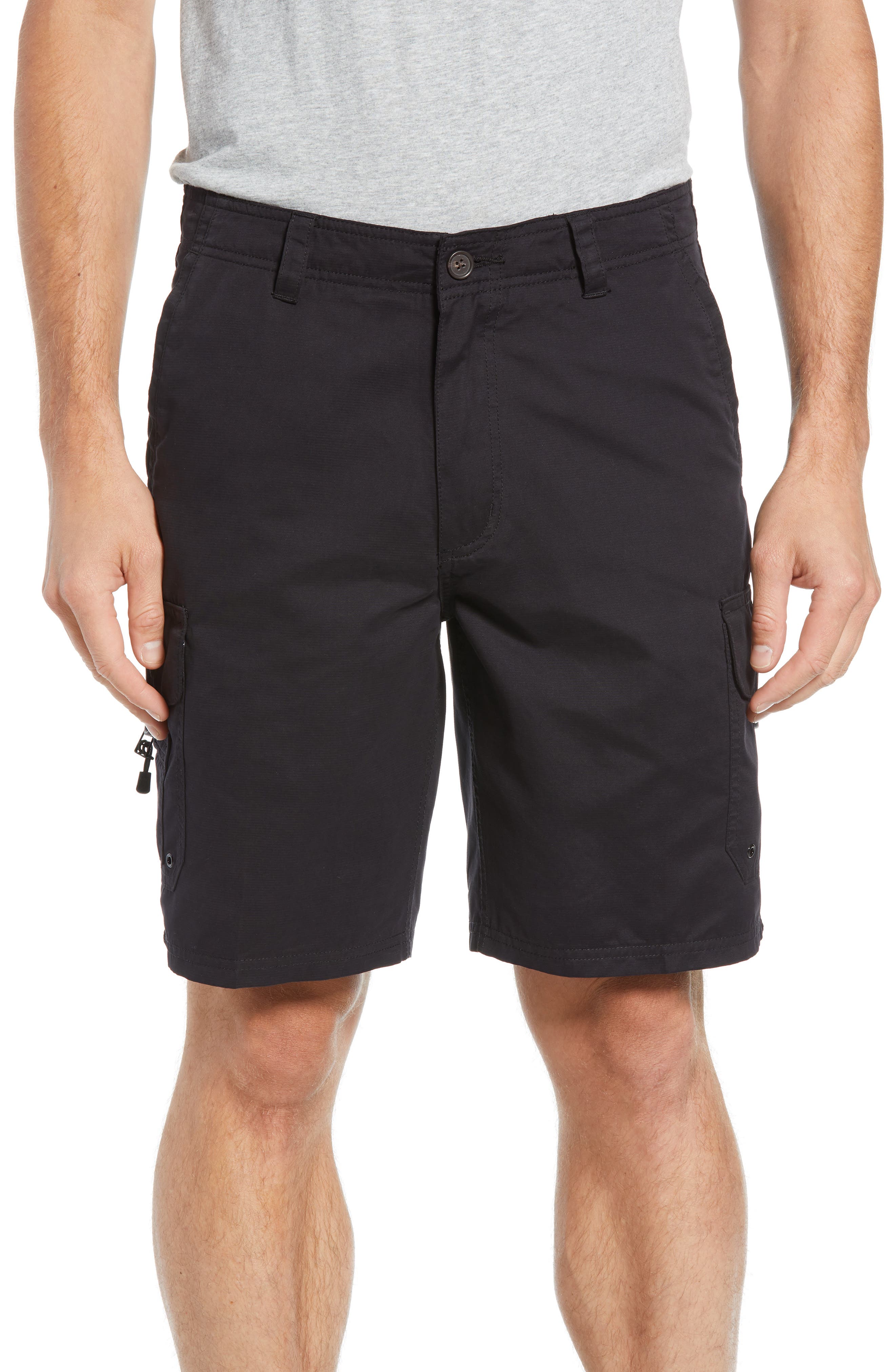 UPC 888701146520 product image for Men's Quiksilver Waterman Collection 'Maldive' Cargo Shorts, Size 36 - Black | upcitemdb.com