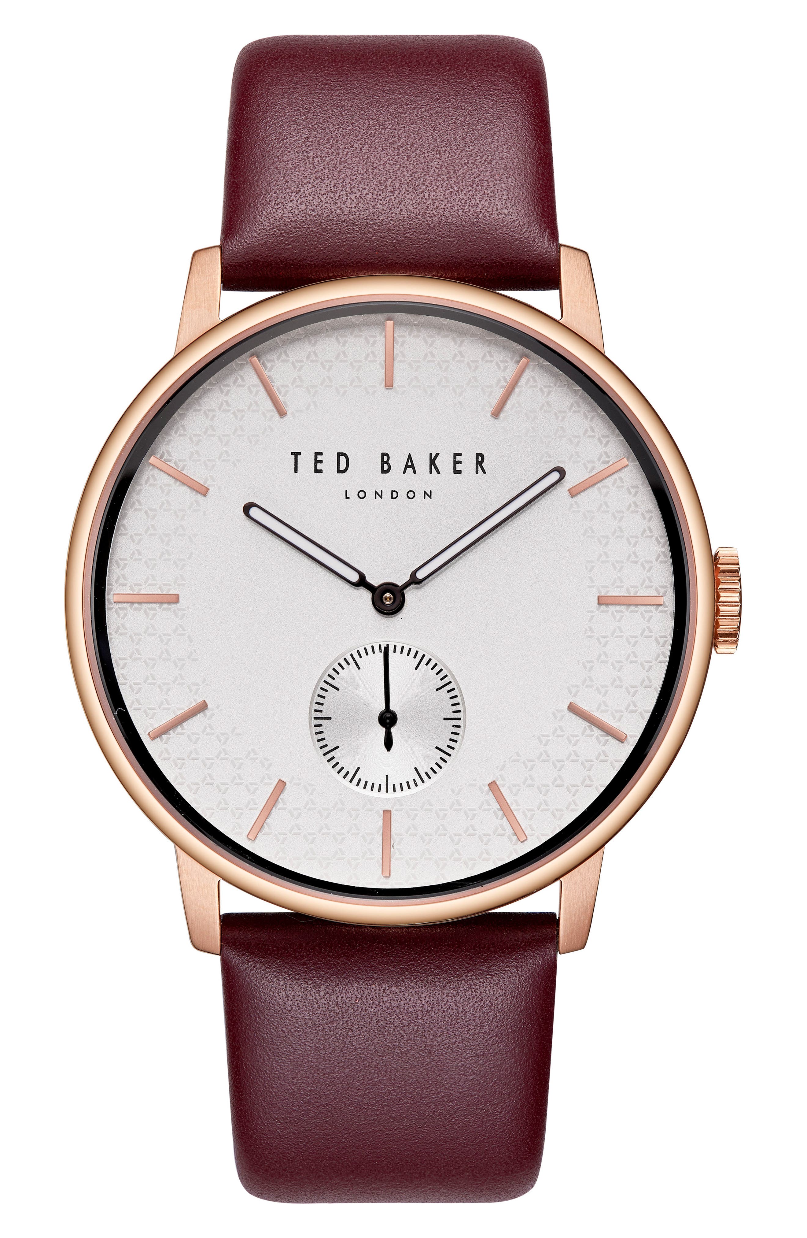 Ted Baker London James Leather Strap Watch, 42Mm