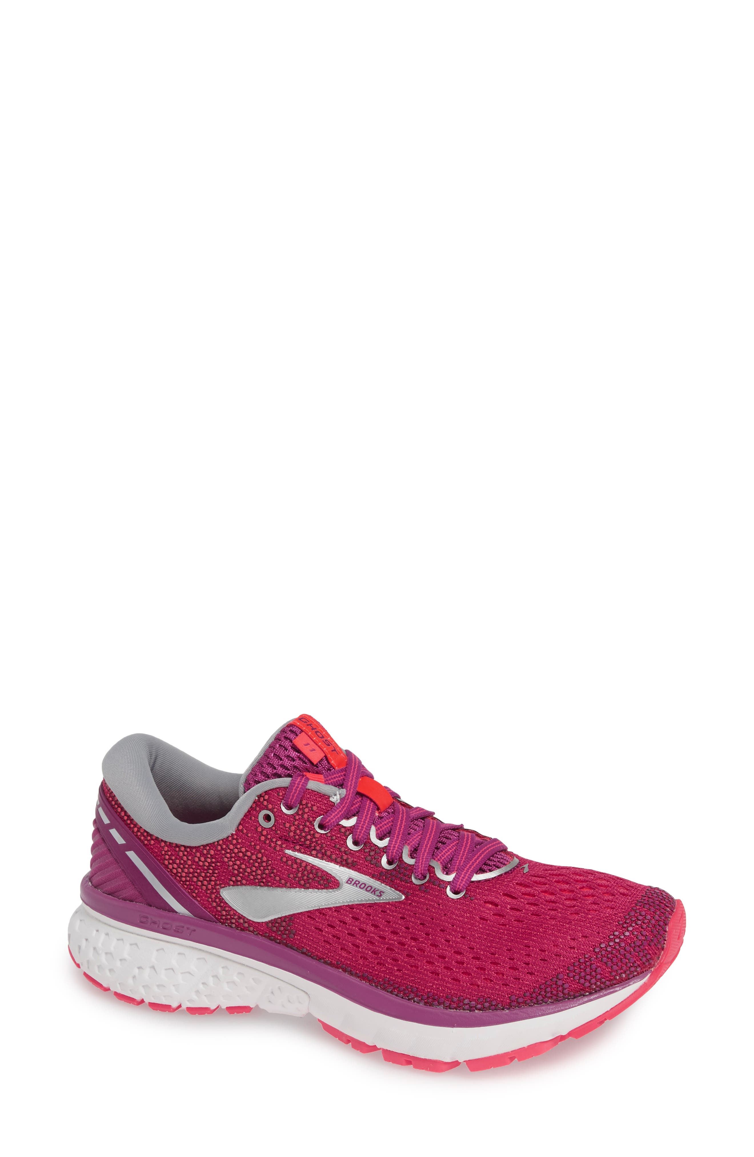 Brooks Ghost 11 Running Shoe, Pink