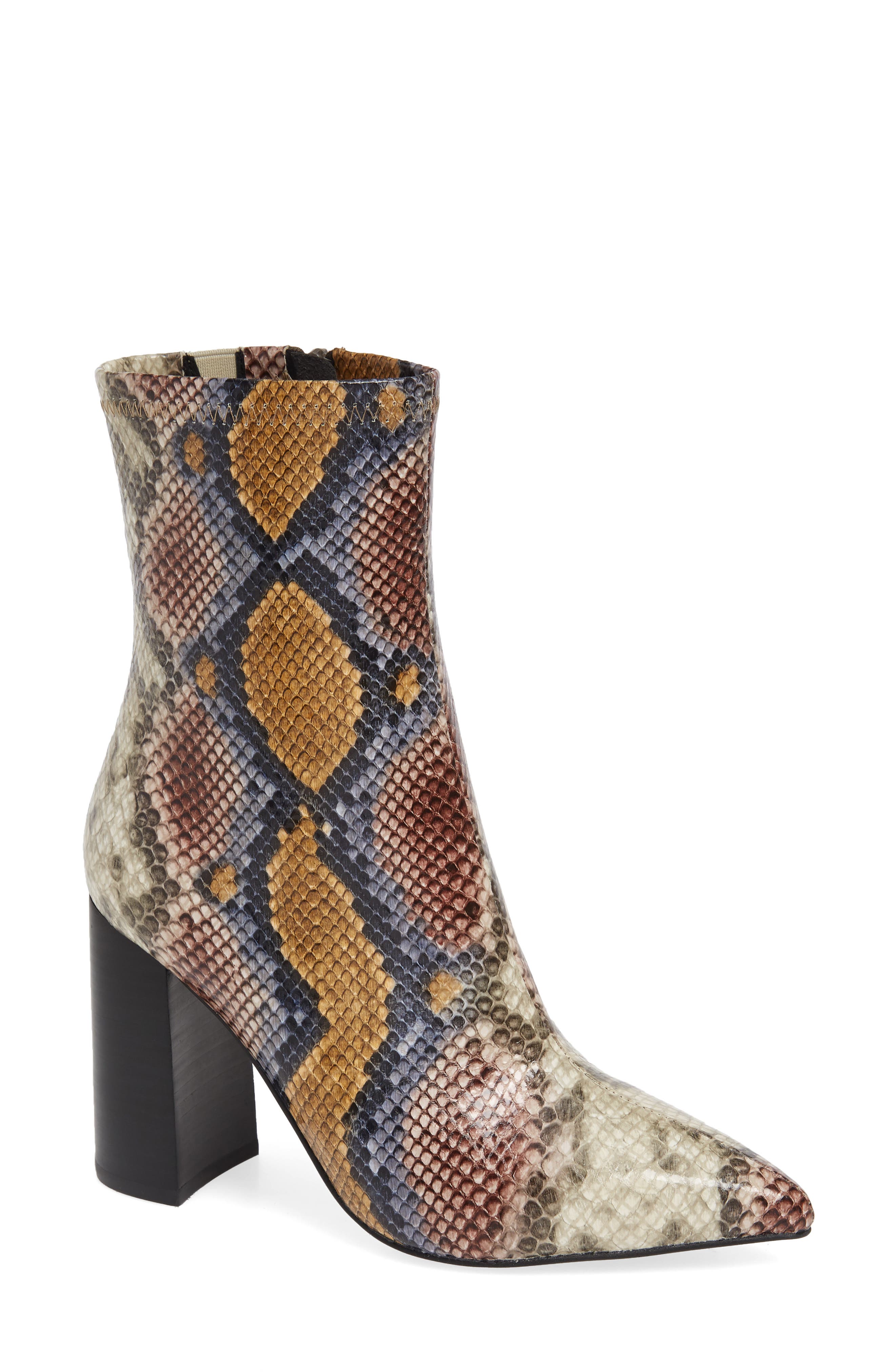 Jeffrey Campbell Siren-3 Pointy Toe Bootie, Grey