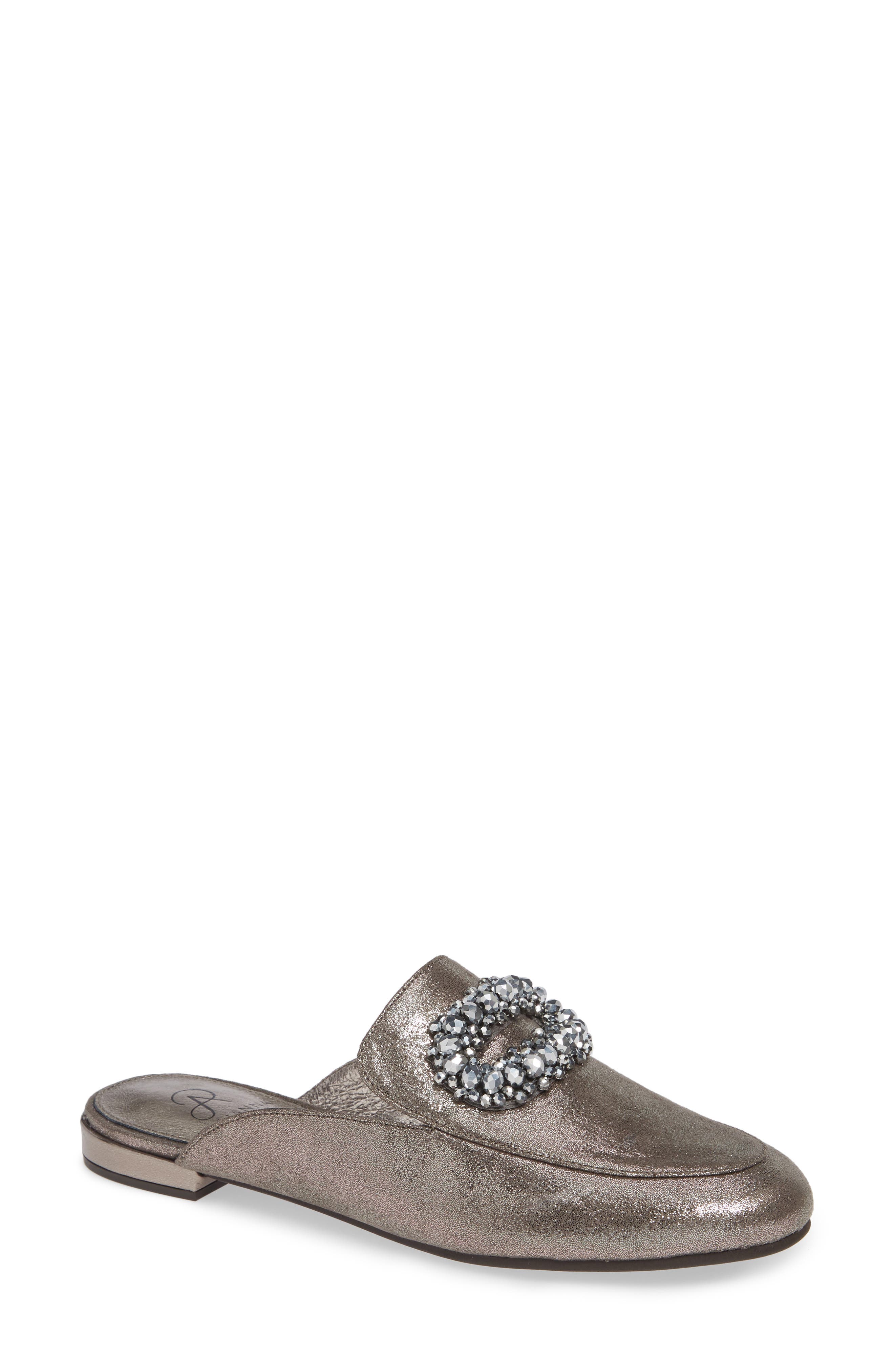 Adrianna Papell Becky Embellished Mule- Metallic