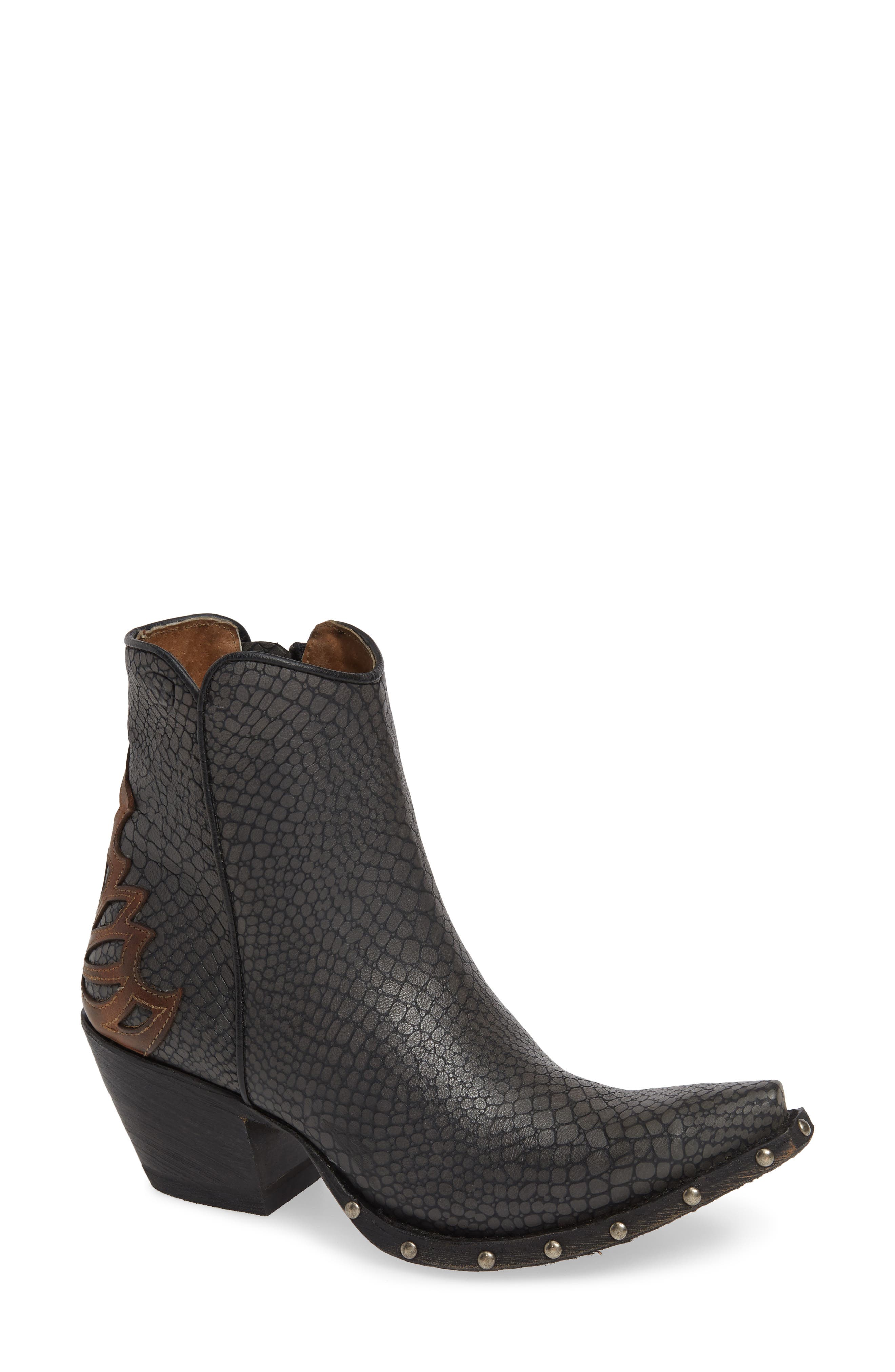 Ariat Fenix Western Bootie, Grey