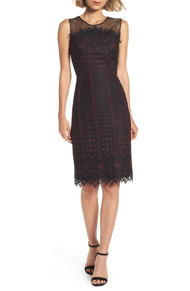 Maggy London Etch Floral Sheath Dress | Nordstrom