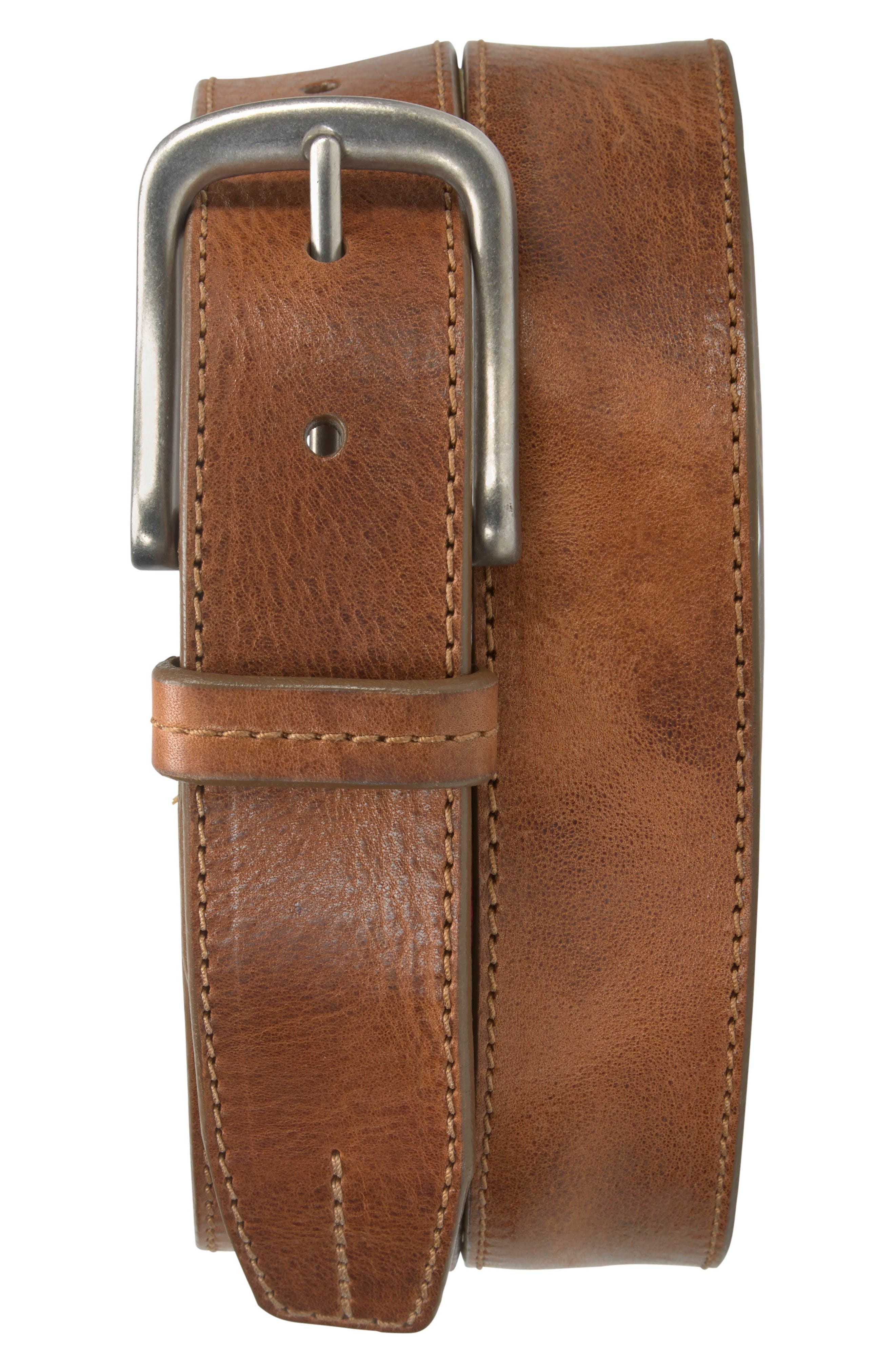 Trask Leather Belt, Tan
