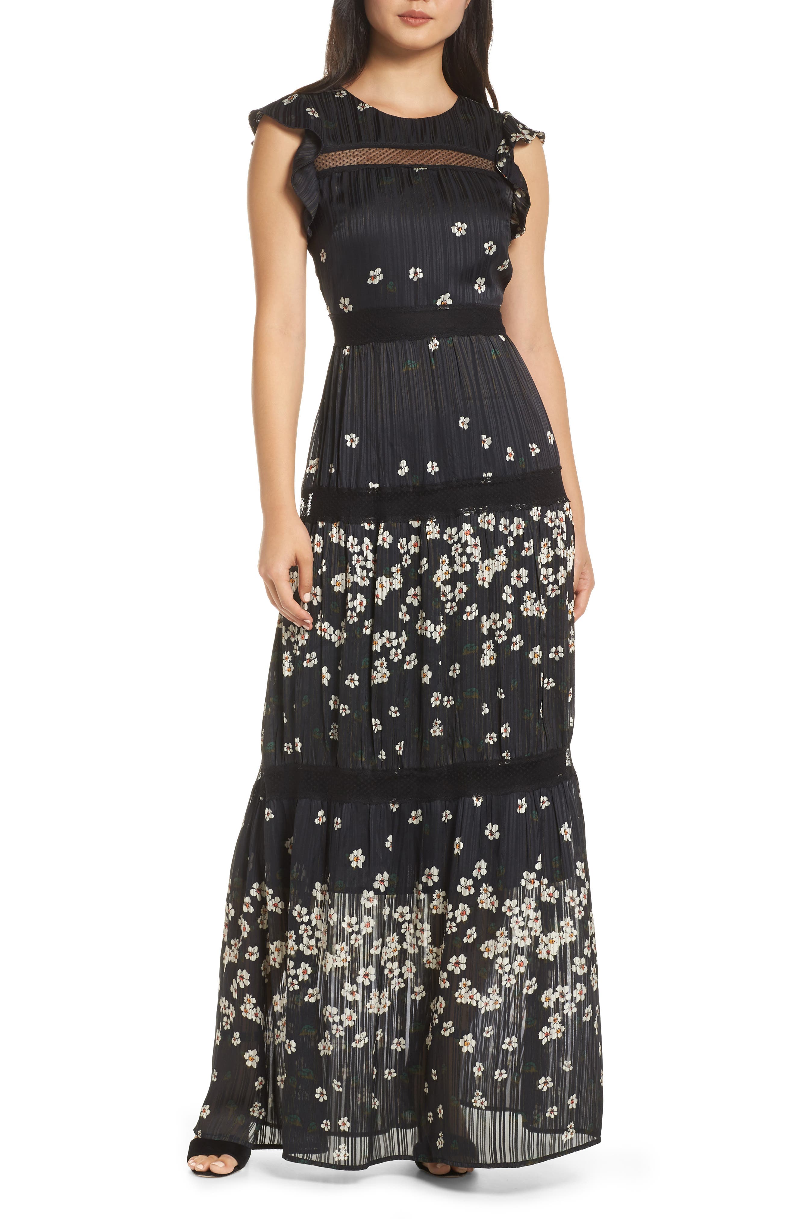 Adelyn Rae Suri Maxi Dress, Black