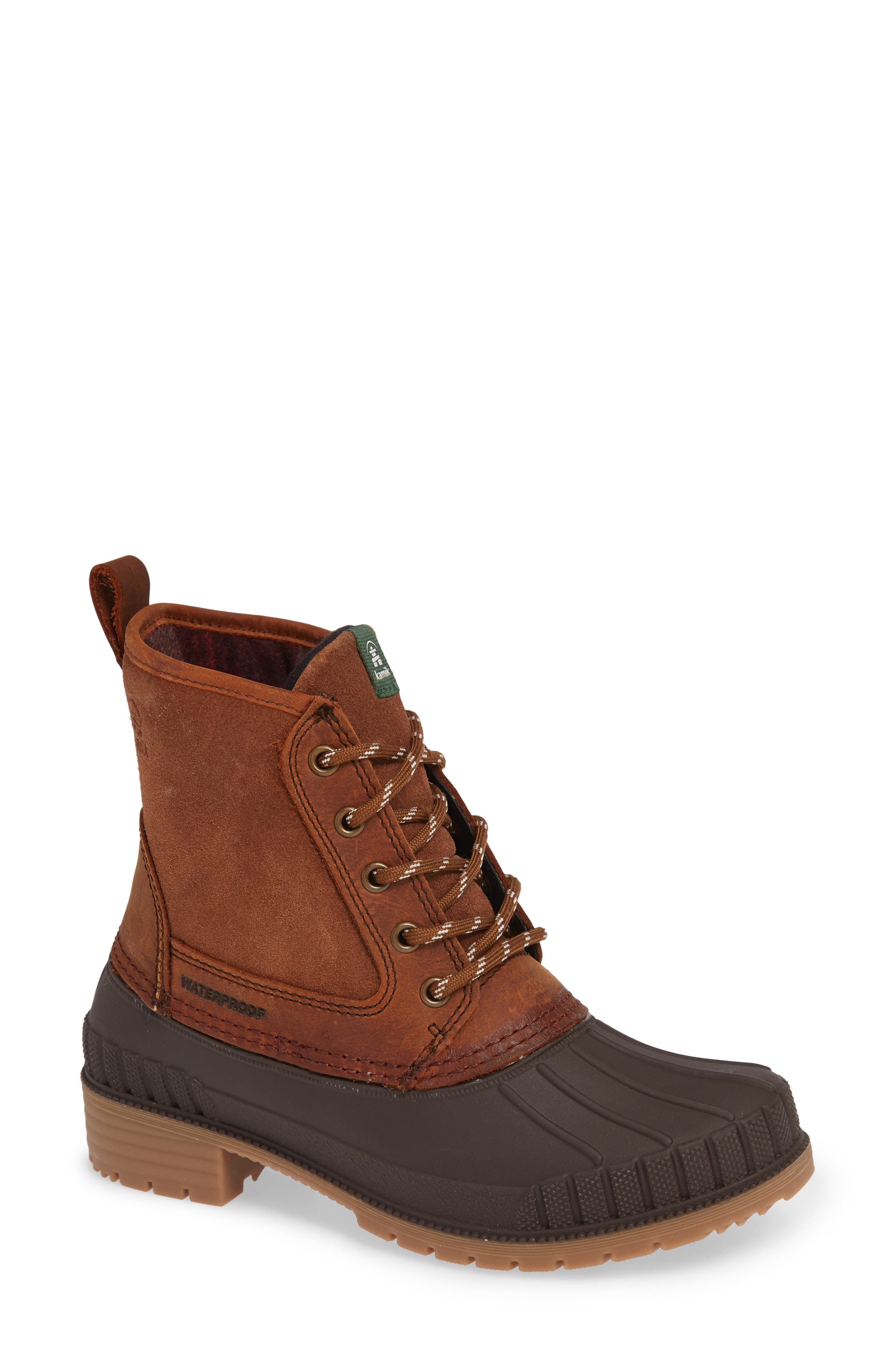 Kamik Sienna Waterproof Duck Boot, Brown