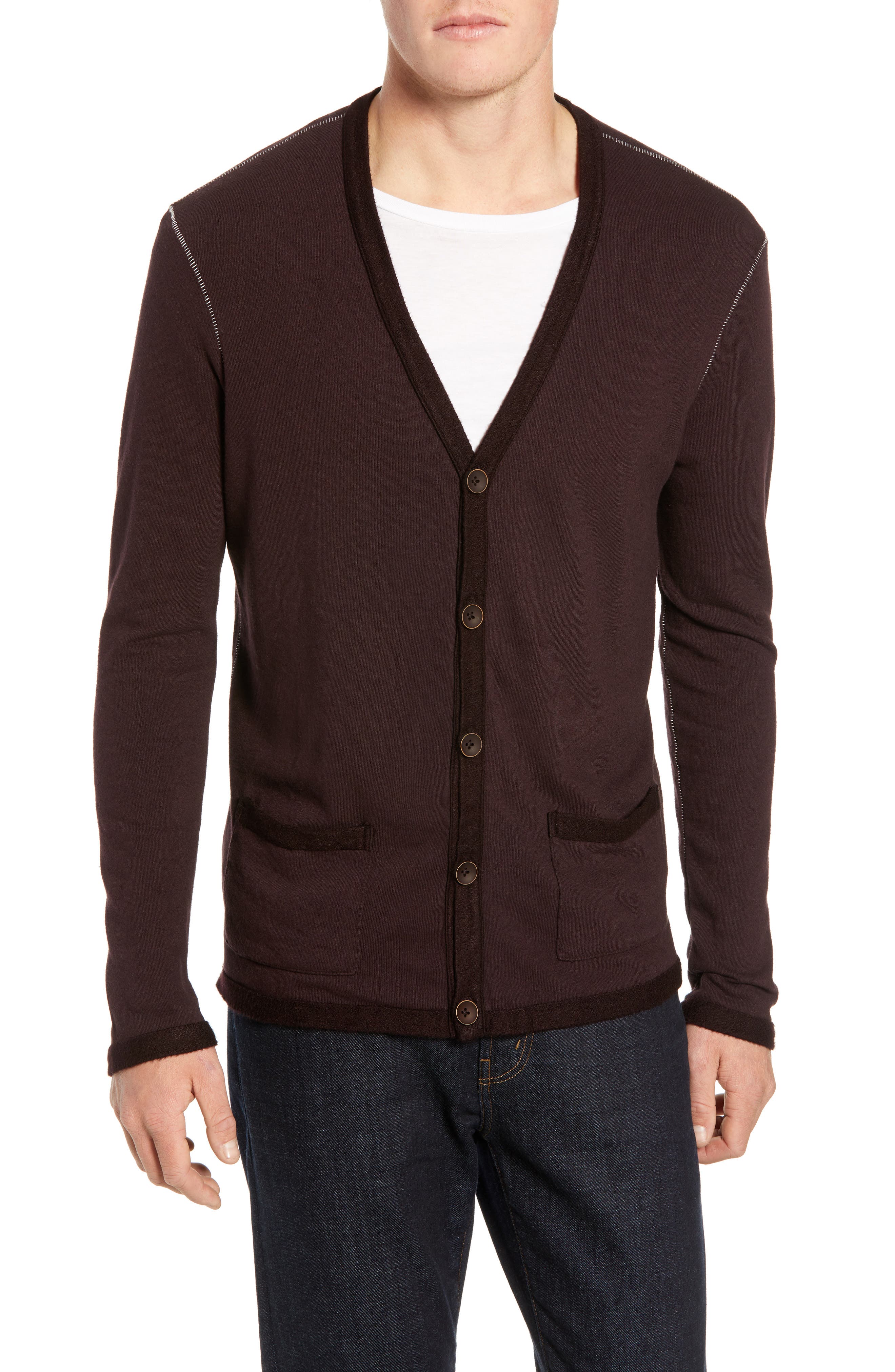 M.singer Cardigan Sweater, Purple