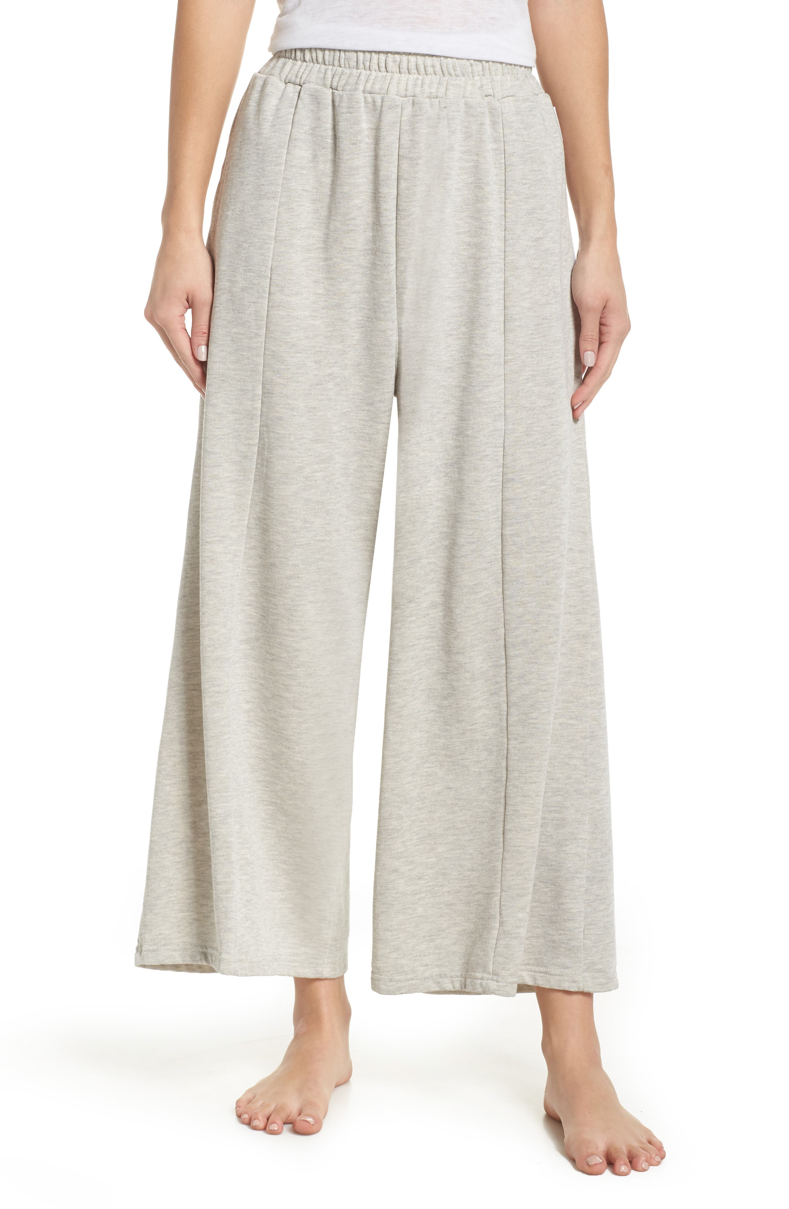 The Laundry Room Flare Leg Crop Pants, Grey