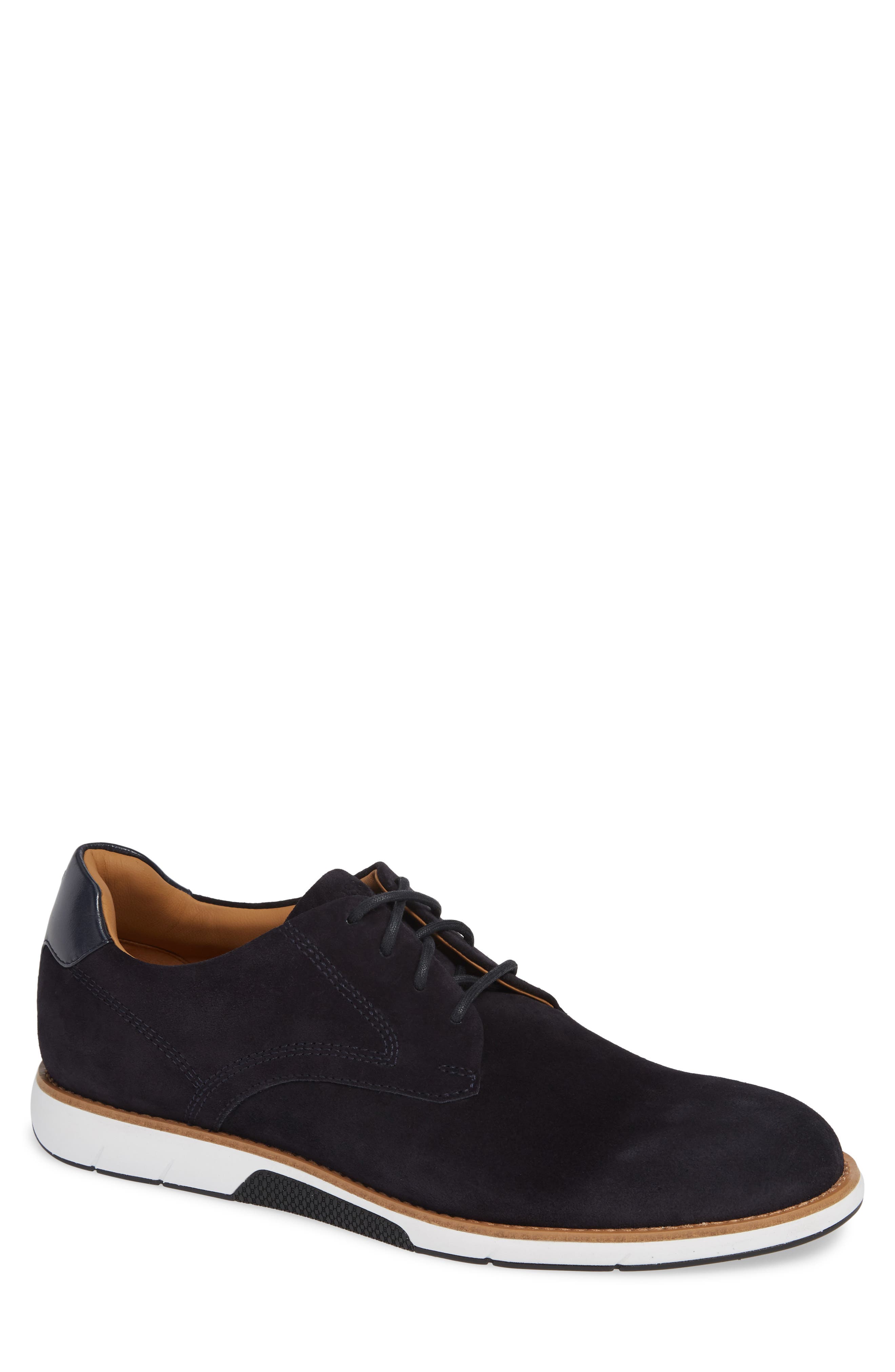 Boss Summit Water Resistant Plain Toe Derby, Blue
