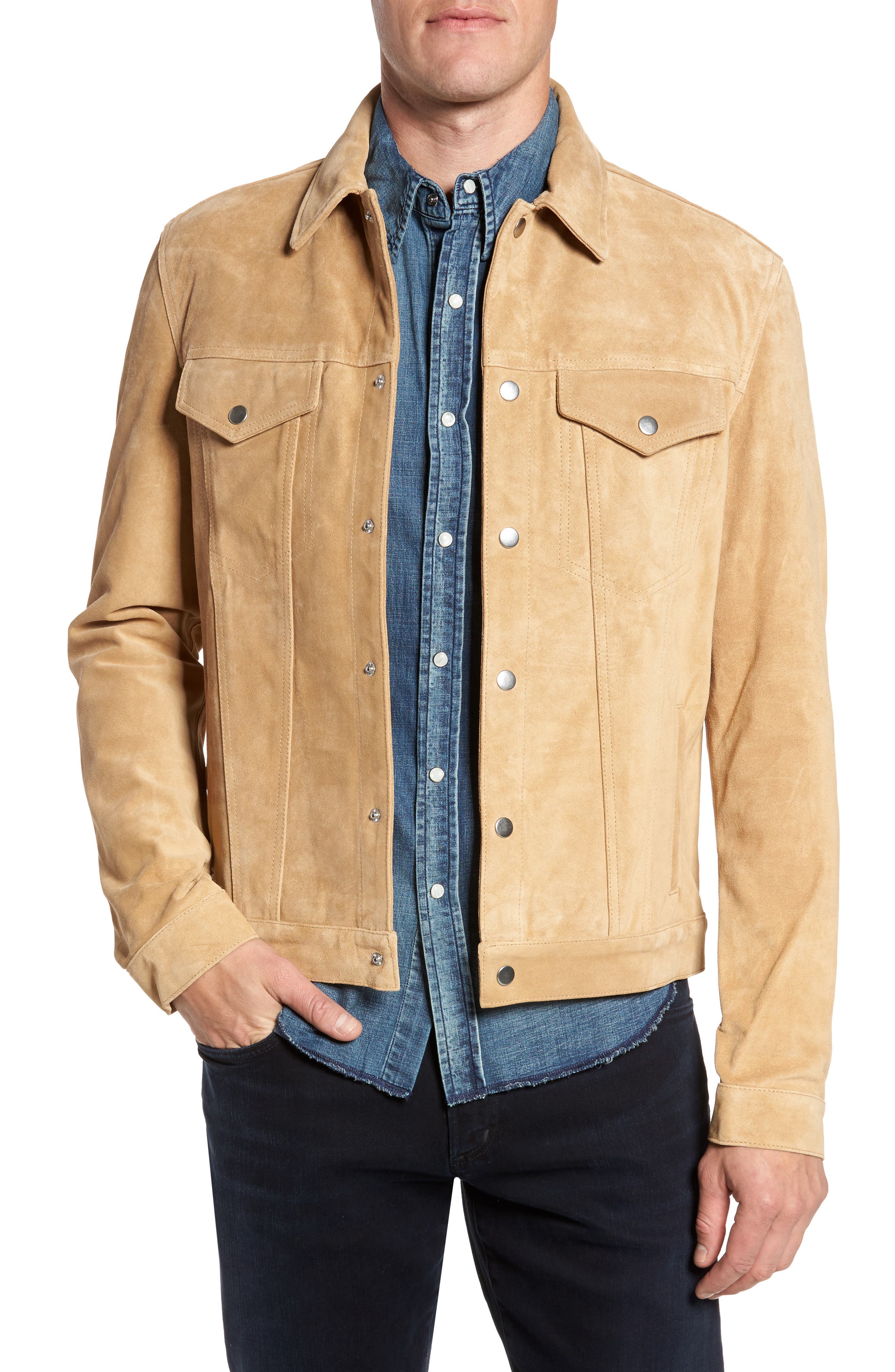 FRAME Suede Shirt Jacket Nordstrom