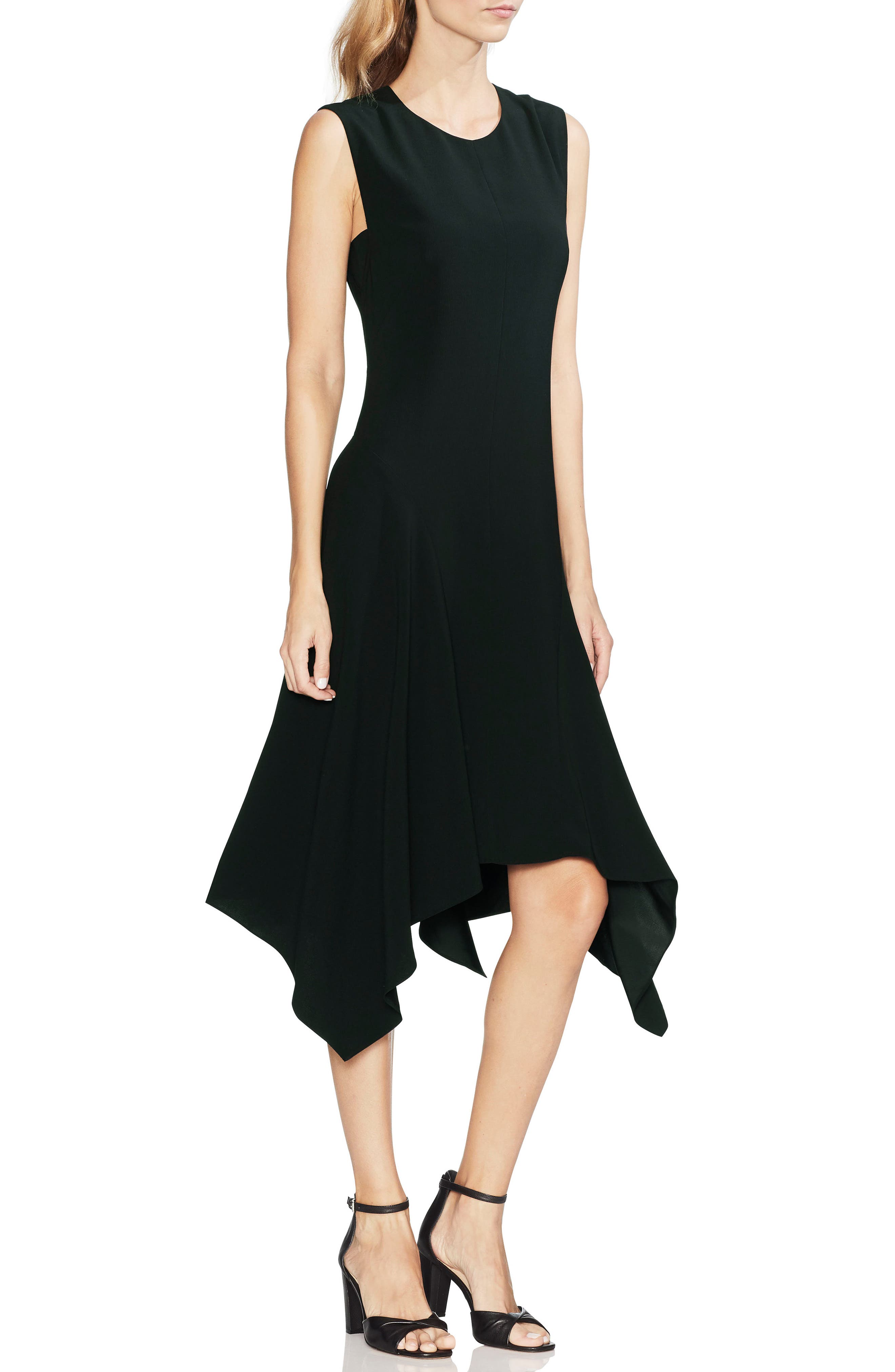 Vince Camuto Handkerchief Hem Dress, Black